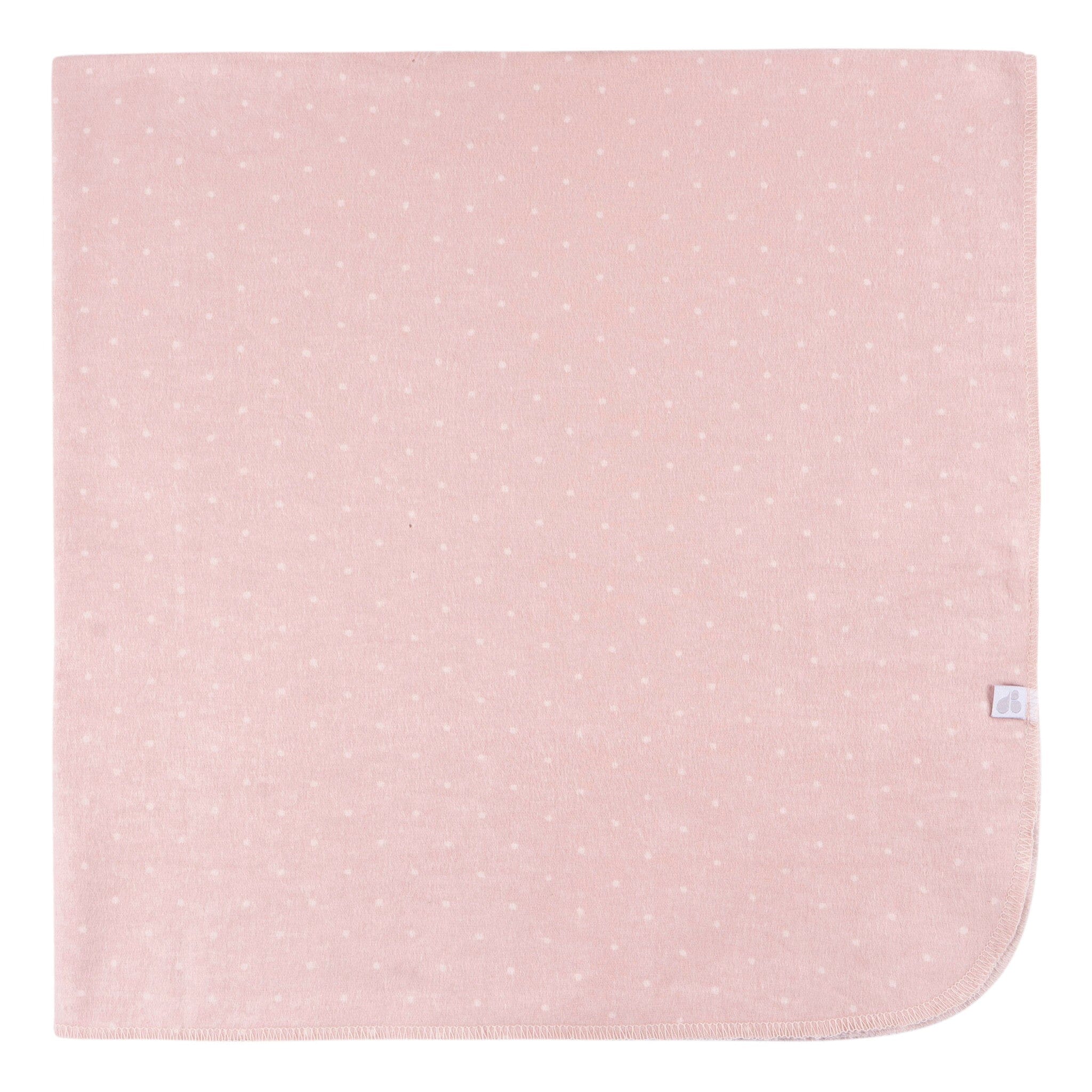 4-Pack Baby Girls Pink Cotton Flannel Blankets - Image 2