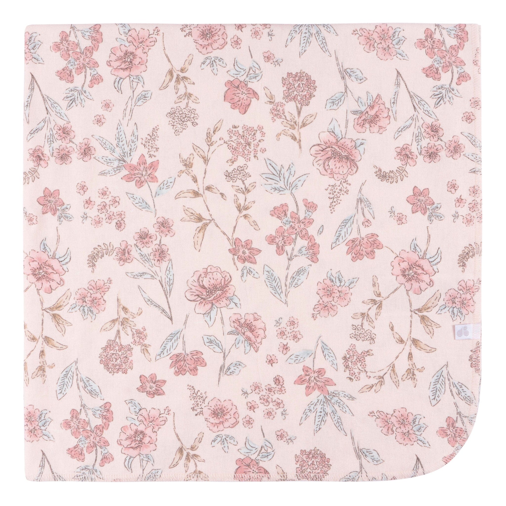 4-Pack Baby Girls Pink Cotton Flannel Blankets - Image 3