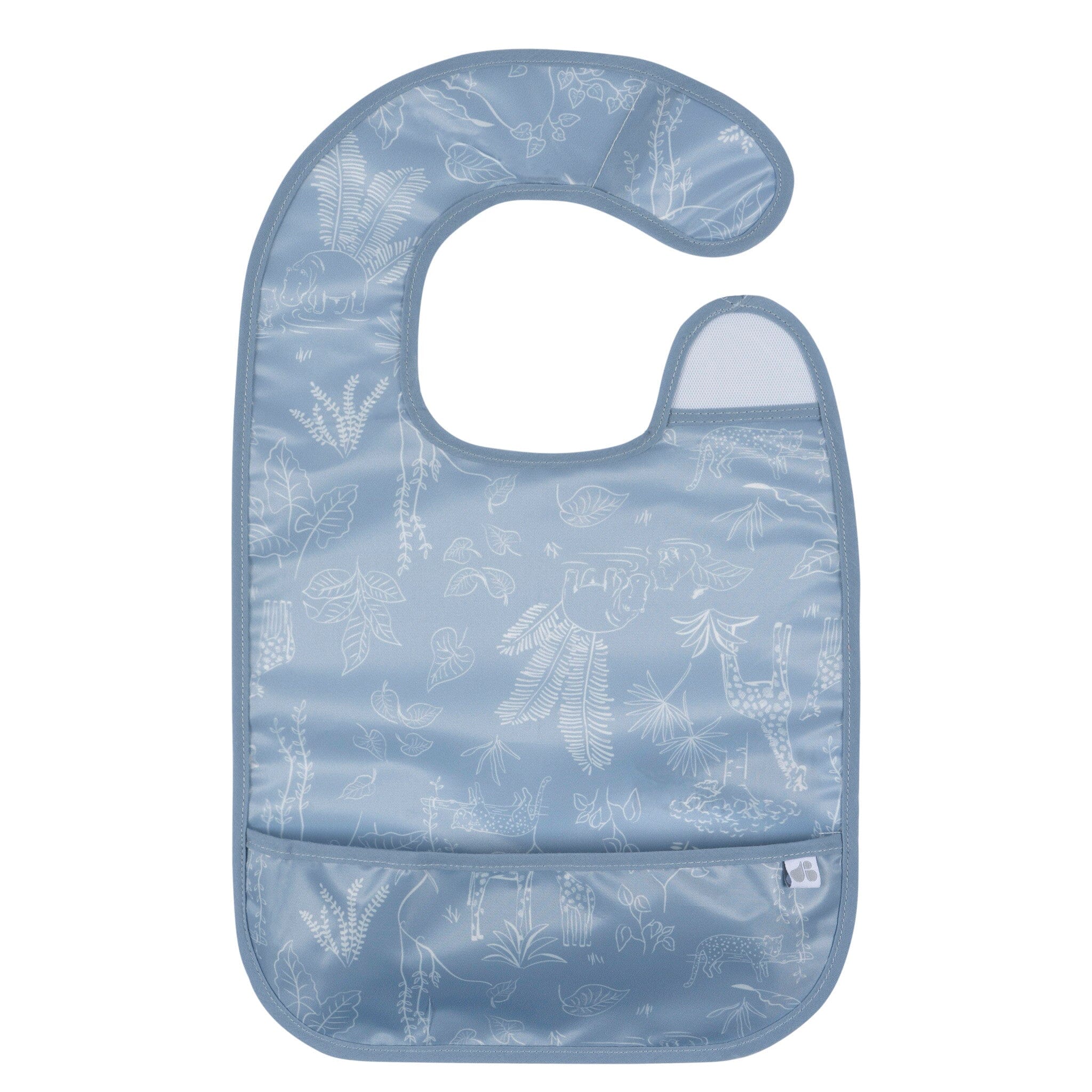 2-Pack Baby Boys Blue Wipeable Bibs - Image 3