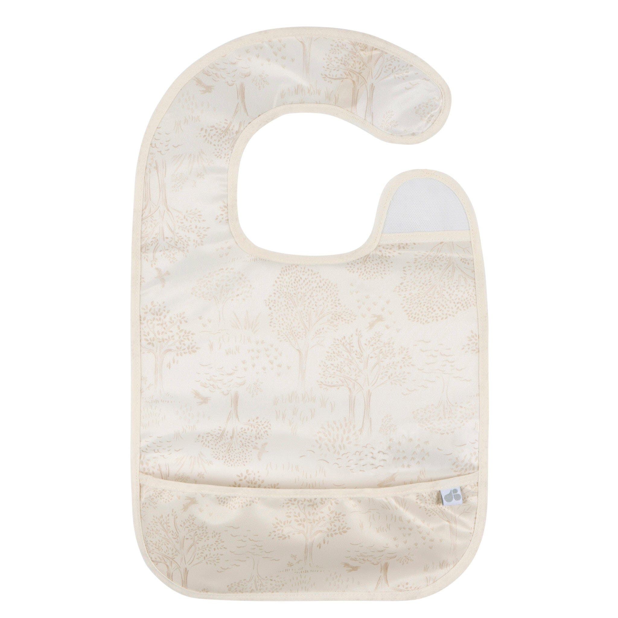 2-Pack Baby Neutral Tan Wipeable Bibs - Image 4