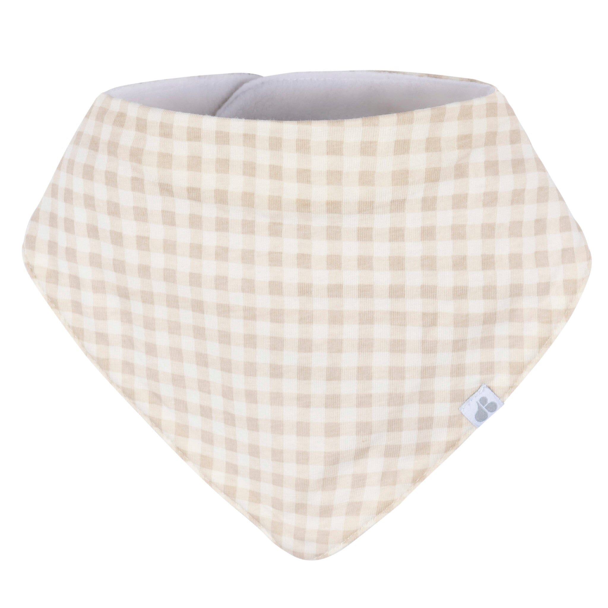 4-Pack Baby Neutral Multi Tan Bandana Bibs - Image 2