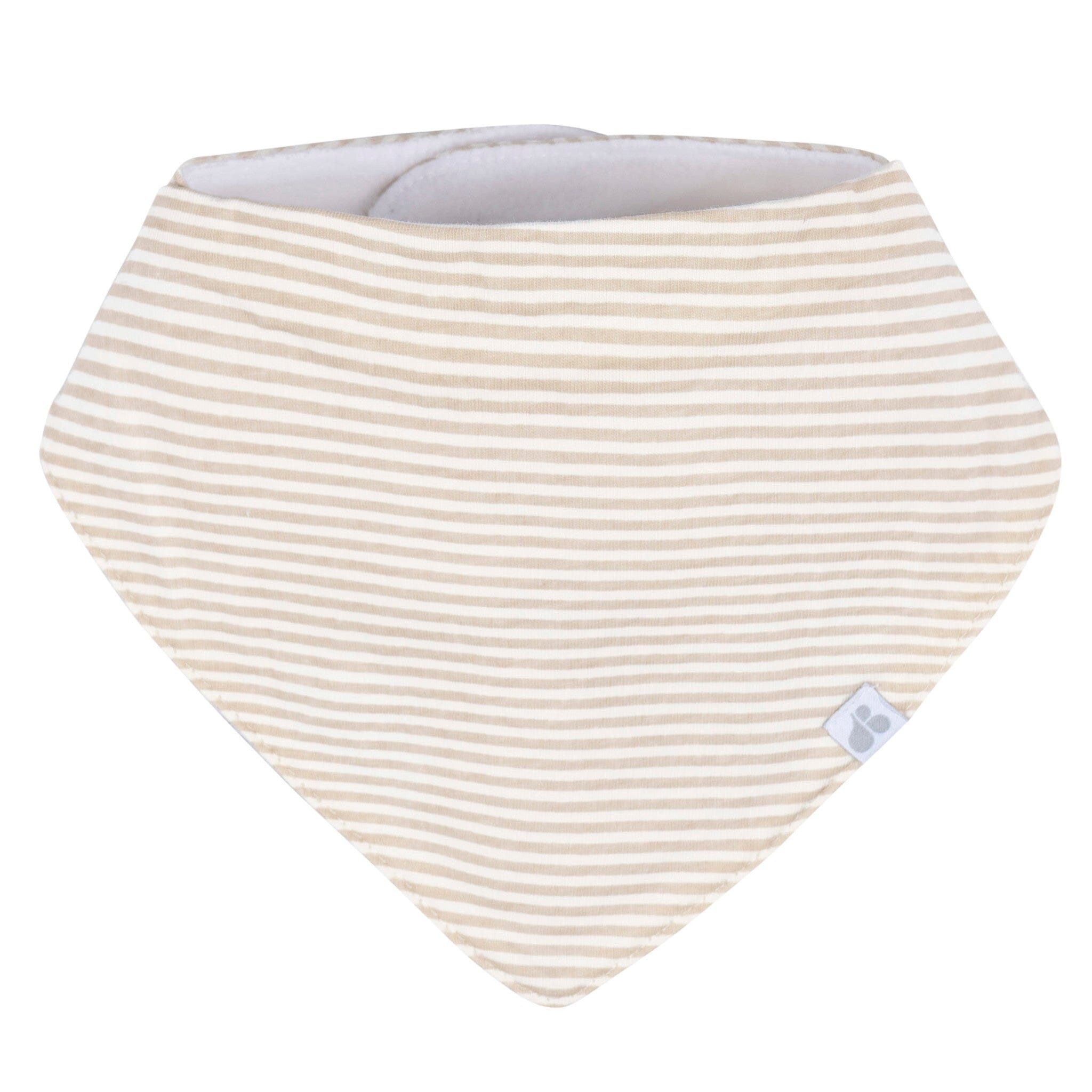 4-Pack Baby Neutral Multi Tan Bandana Bibs - Image 4