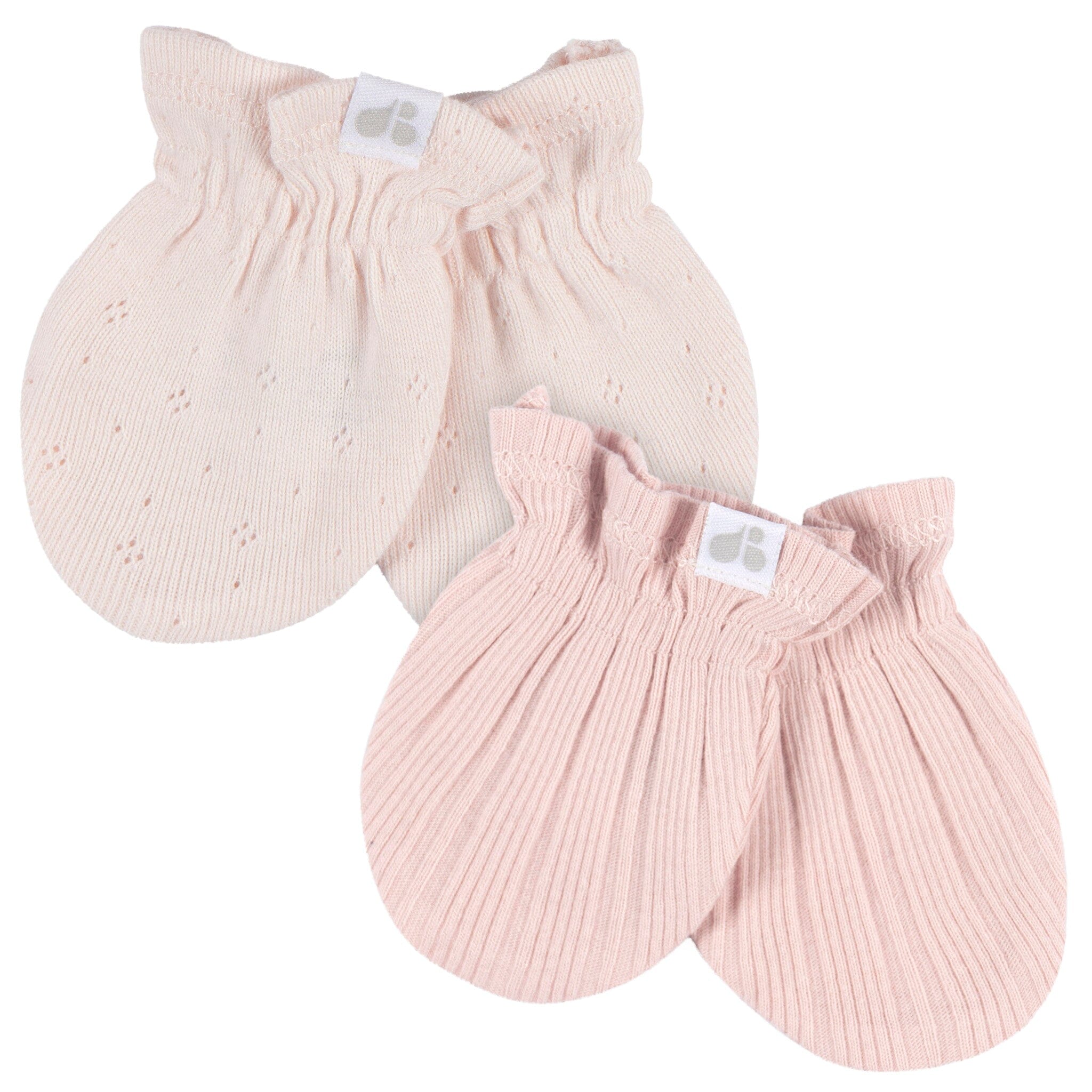 4-Piece Baby Girls Pink Hat and Mitten Set - Image 3