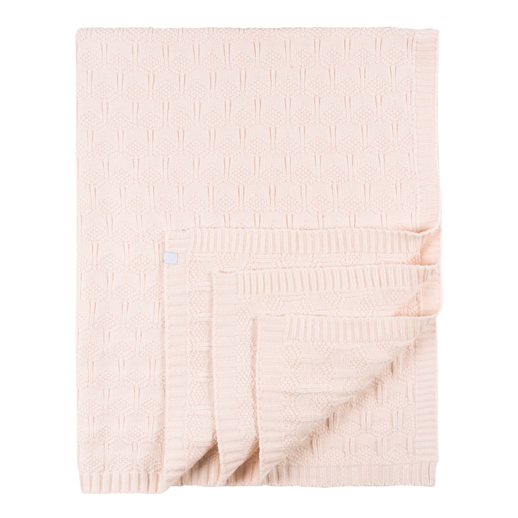 Baby Girls Pink Sweater Knit Blanket