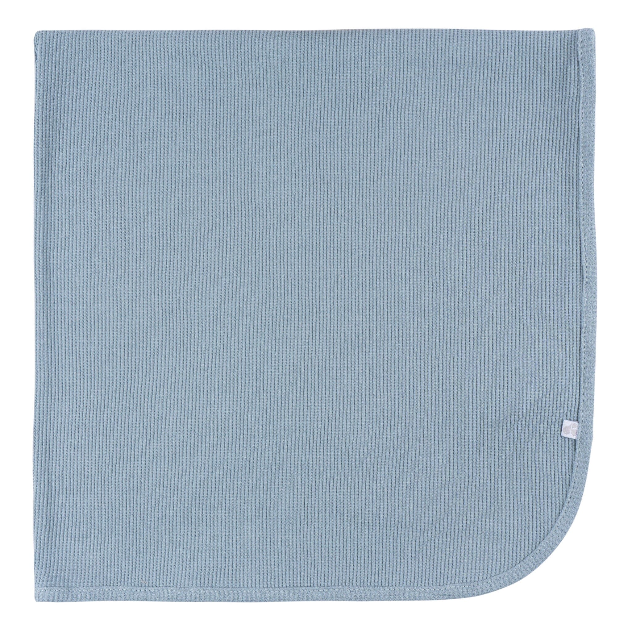 2-Pack Baby Boys Blue Leaf Cotton Thermal Blankets - Image 2