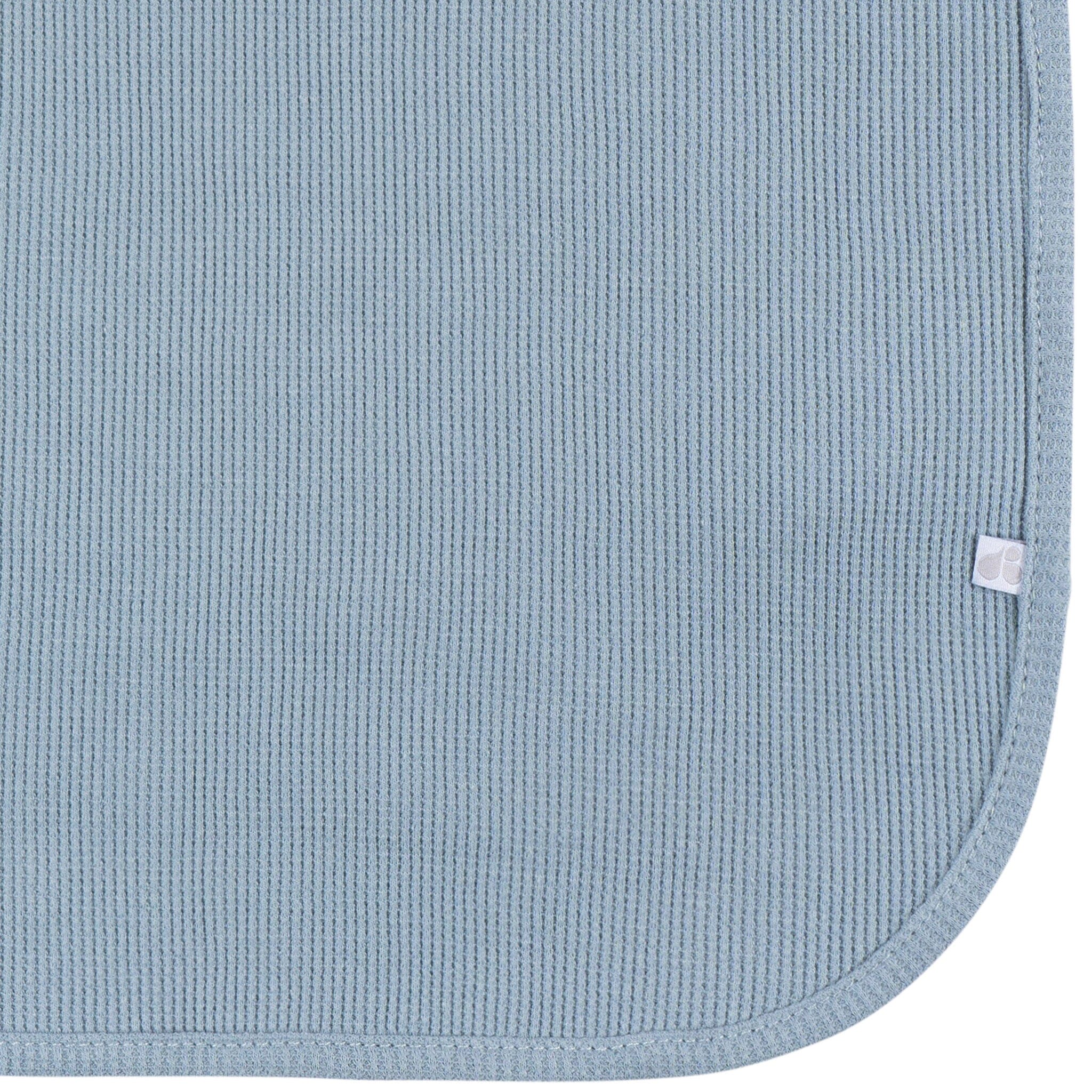 2-Pack Baby Boys Blue Leaf Cotton Thermal Blankets - Image 6