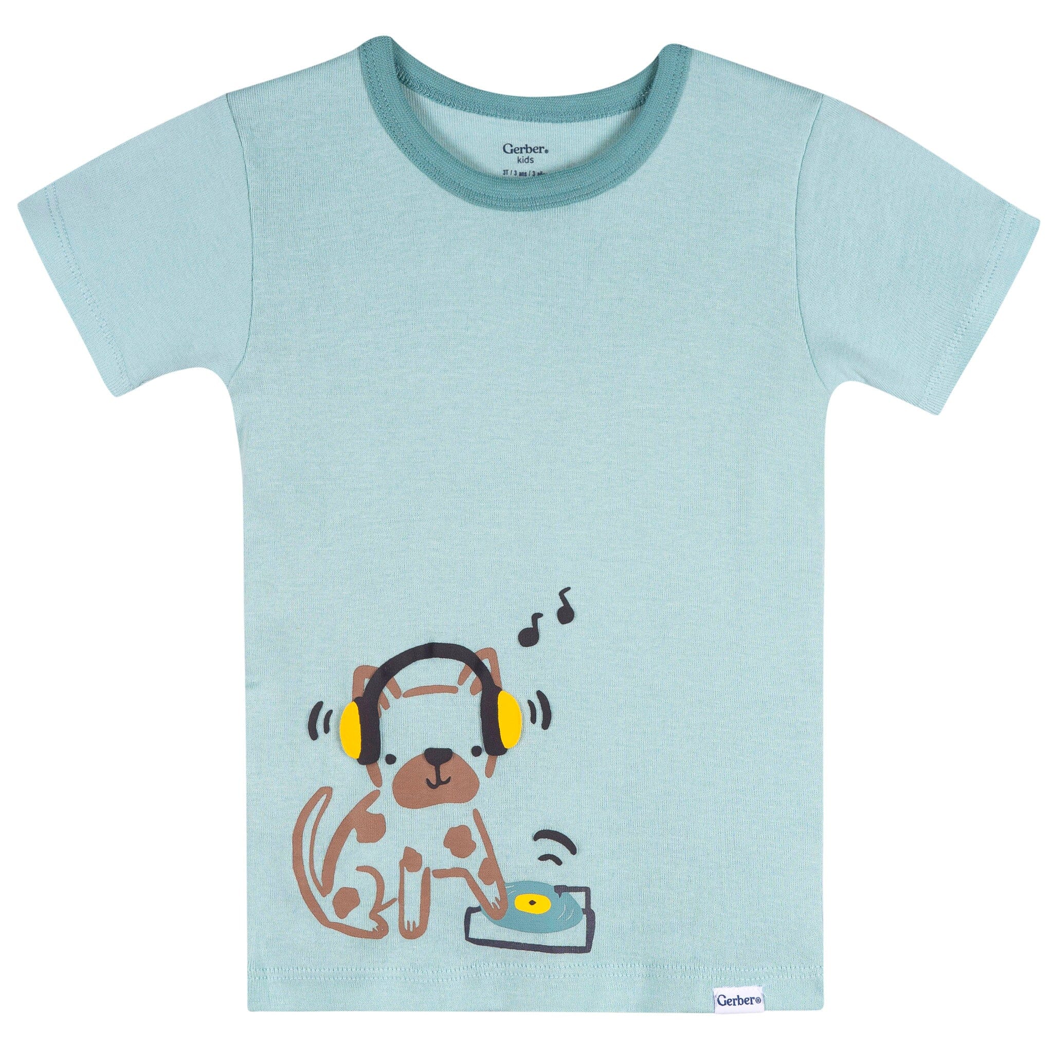 4-Piece Infant & Toddler Boys Musical Dog Cotton Pajama Short Set - Image 5