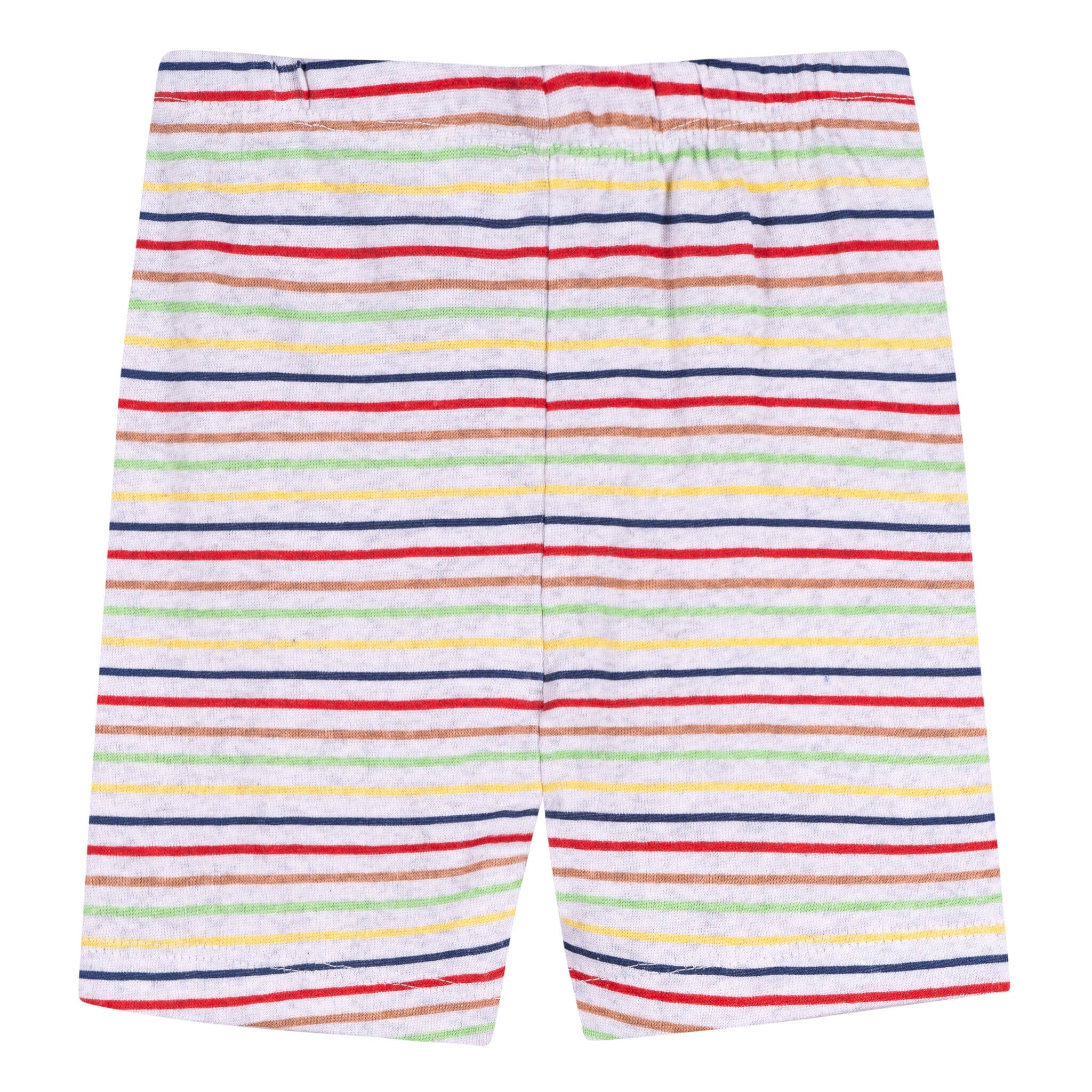 4-Piece Infant & Toddler Neutral Blue Naptime Cotton Pajama Short Set - Image 6