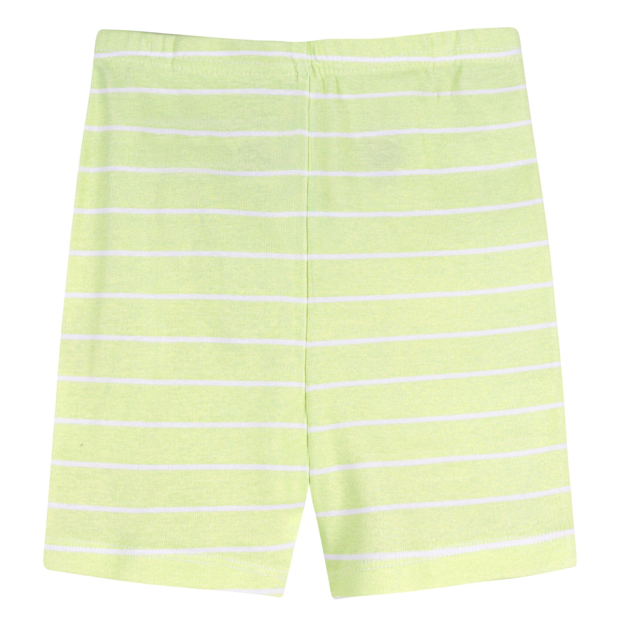 4-Piece Infant & Toddler Neutral Green Breakfast Cotton Pajama Short Set - Image 6