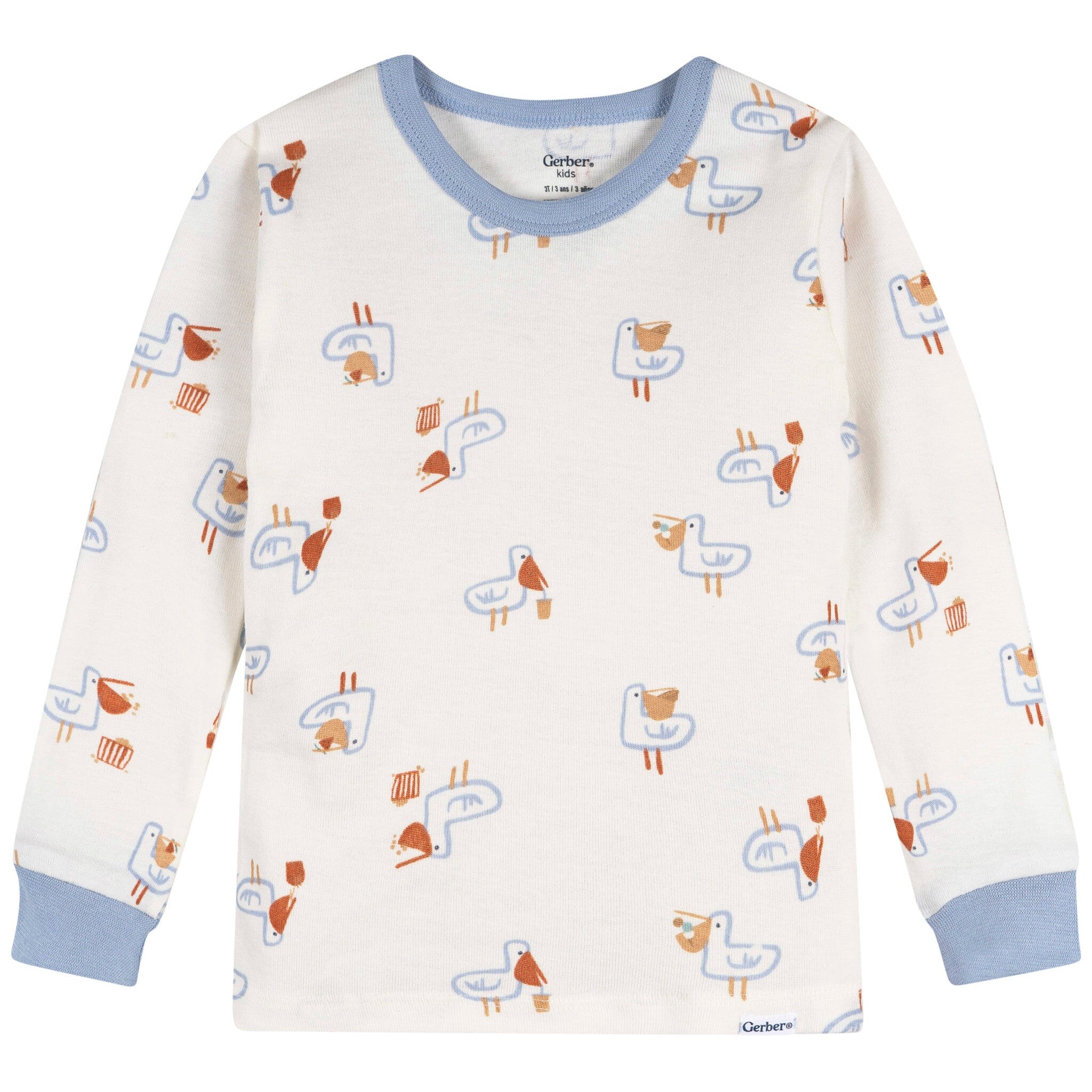2-Piece Infant & Toddler Boys Hungry Pelican Cotton Pajama Set - Image 2