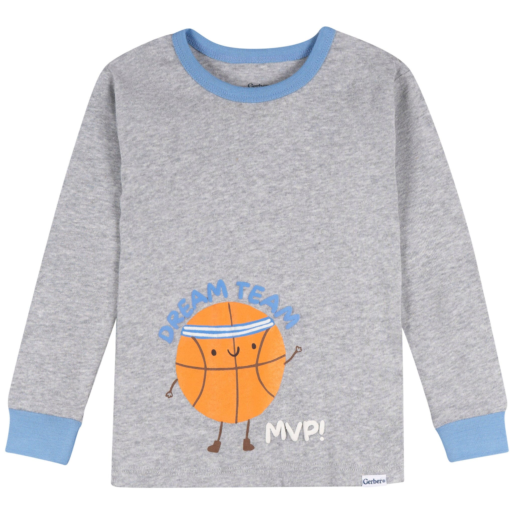 2-Piece Infant & Toddler Boys Gray MVP Cotton Pajama Set - Image 2