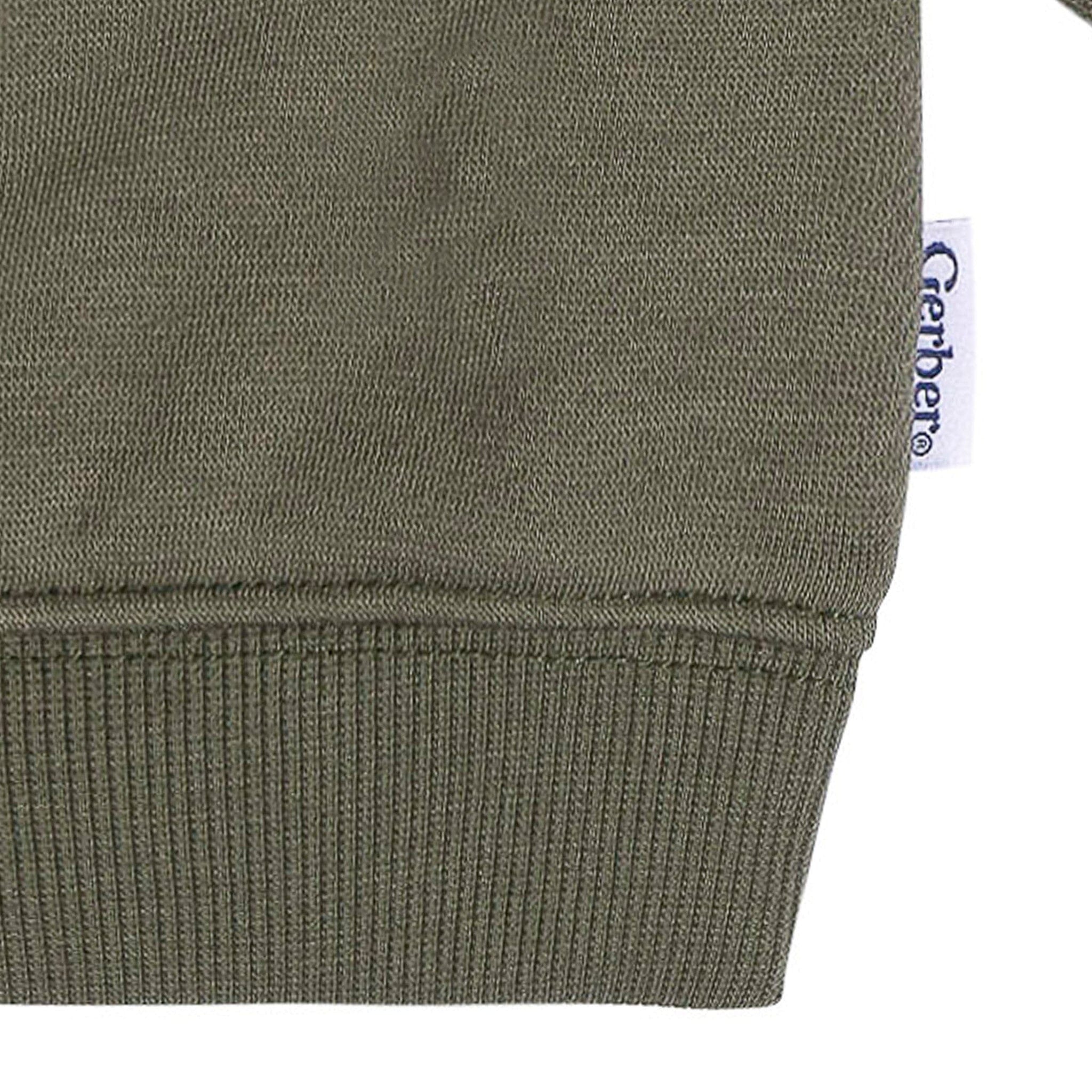 Embroidered Baby & Toddler Neutral Moss Green Crewneck Sweatshirt - Image 7