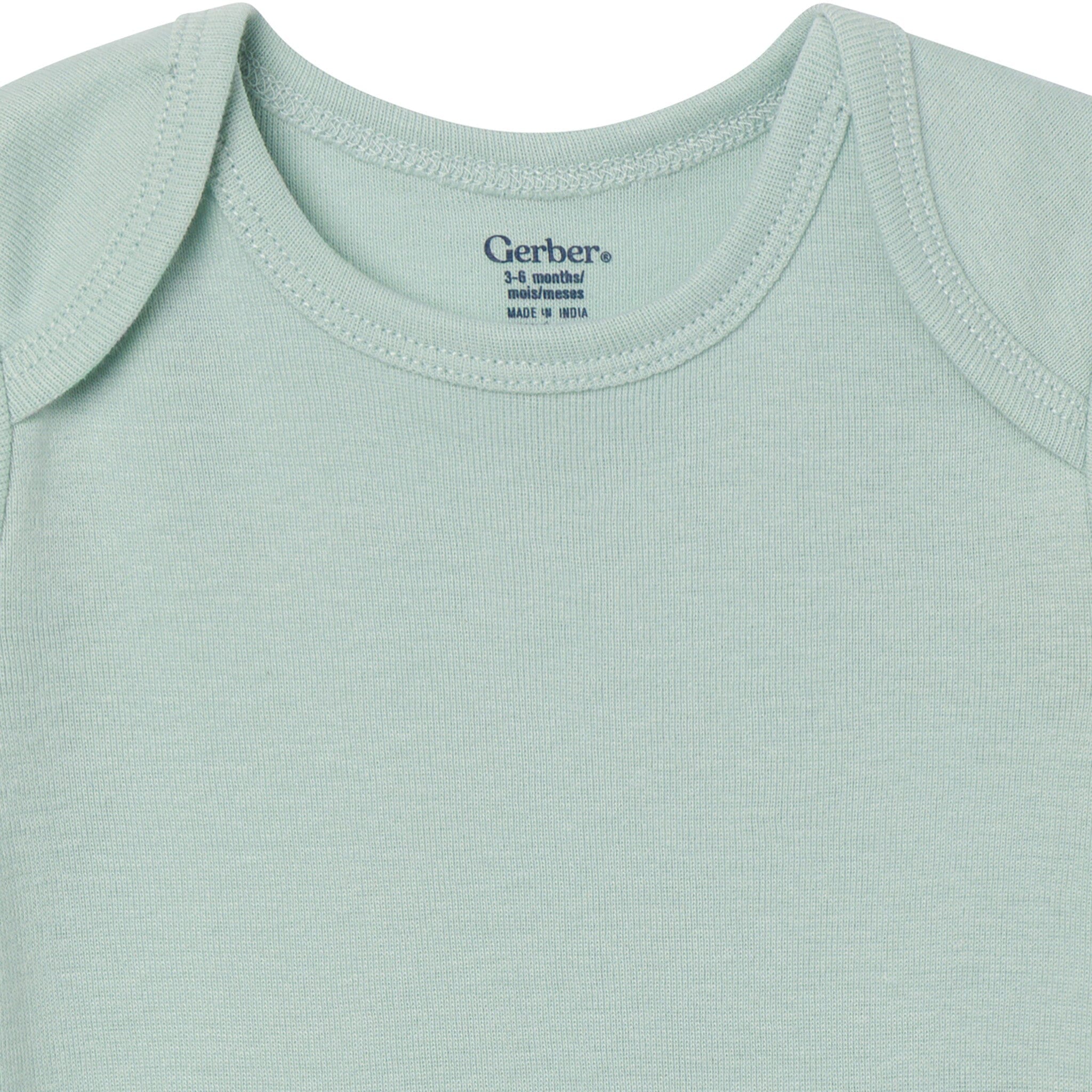 5-Pack Baby Neutral Earth Tone Short Sleeve Bodysuits - Image 3