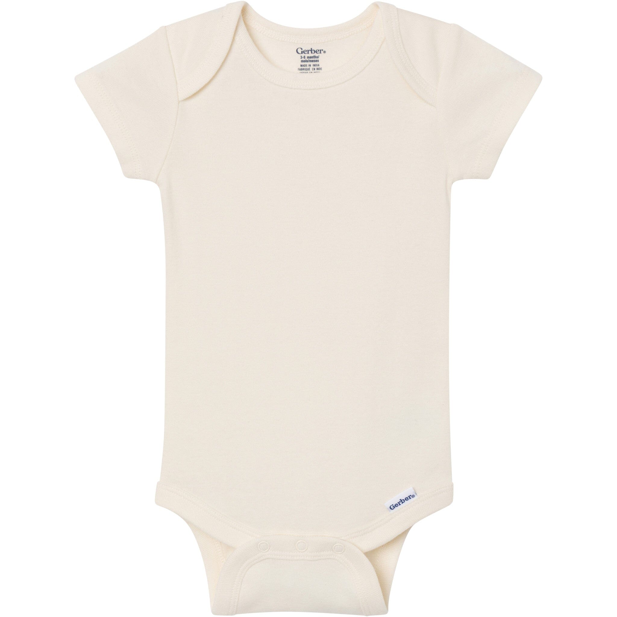 5-Pack Baby Neutral Earth Tone Short Sleeve Bodysuits - Image 5