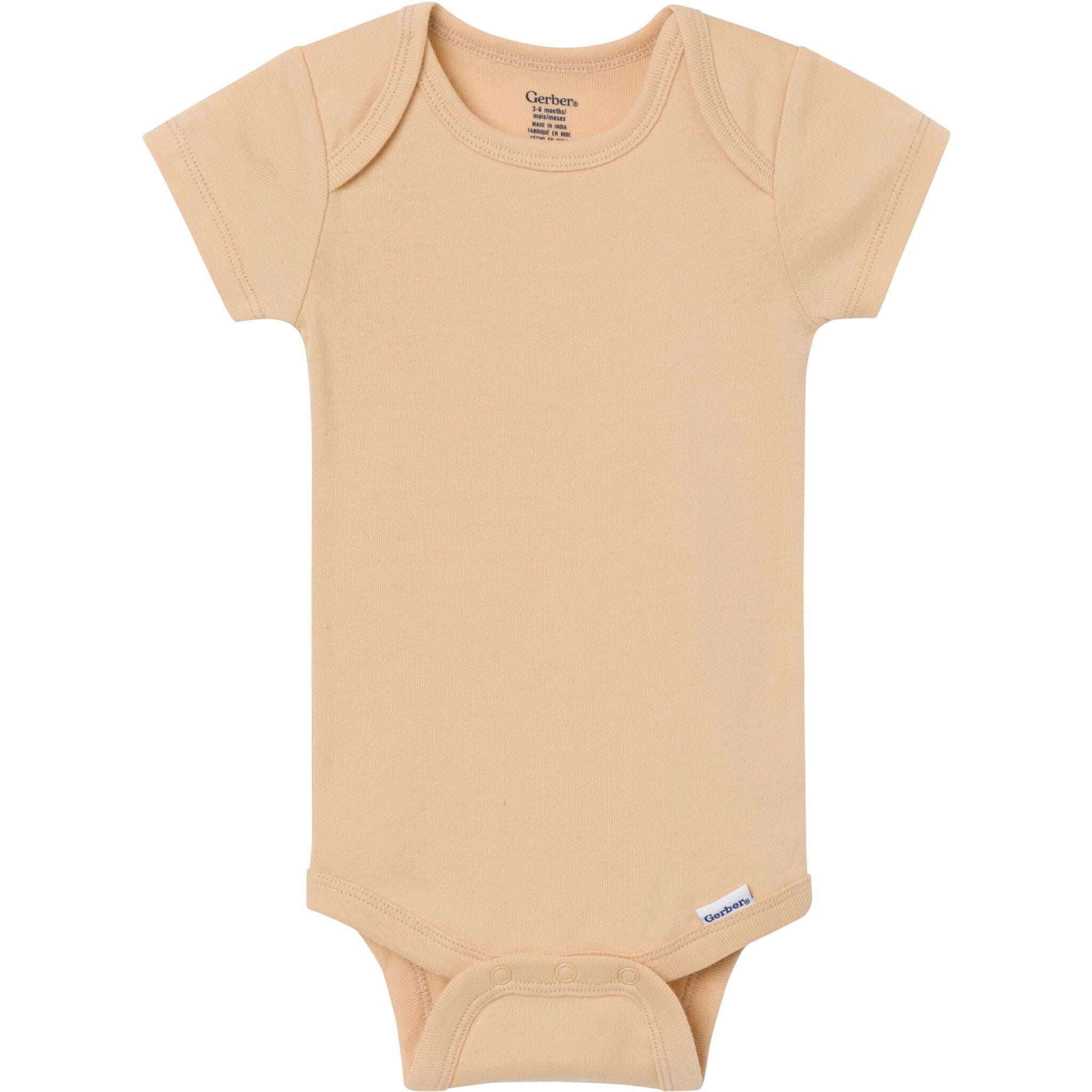 5-Pack Baby Neutral Earth Tone Short Sleeve Bodysuits - Image 6