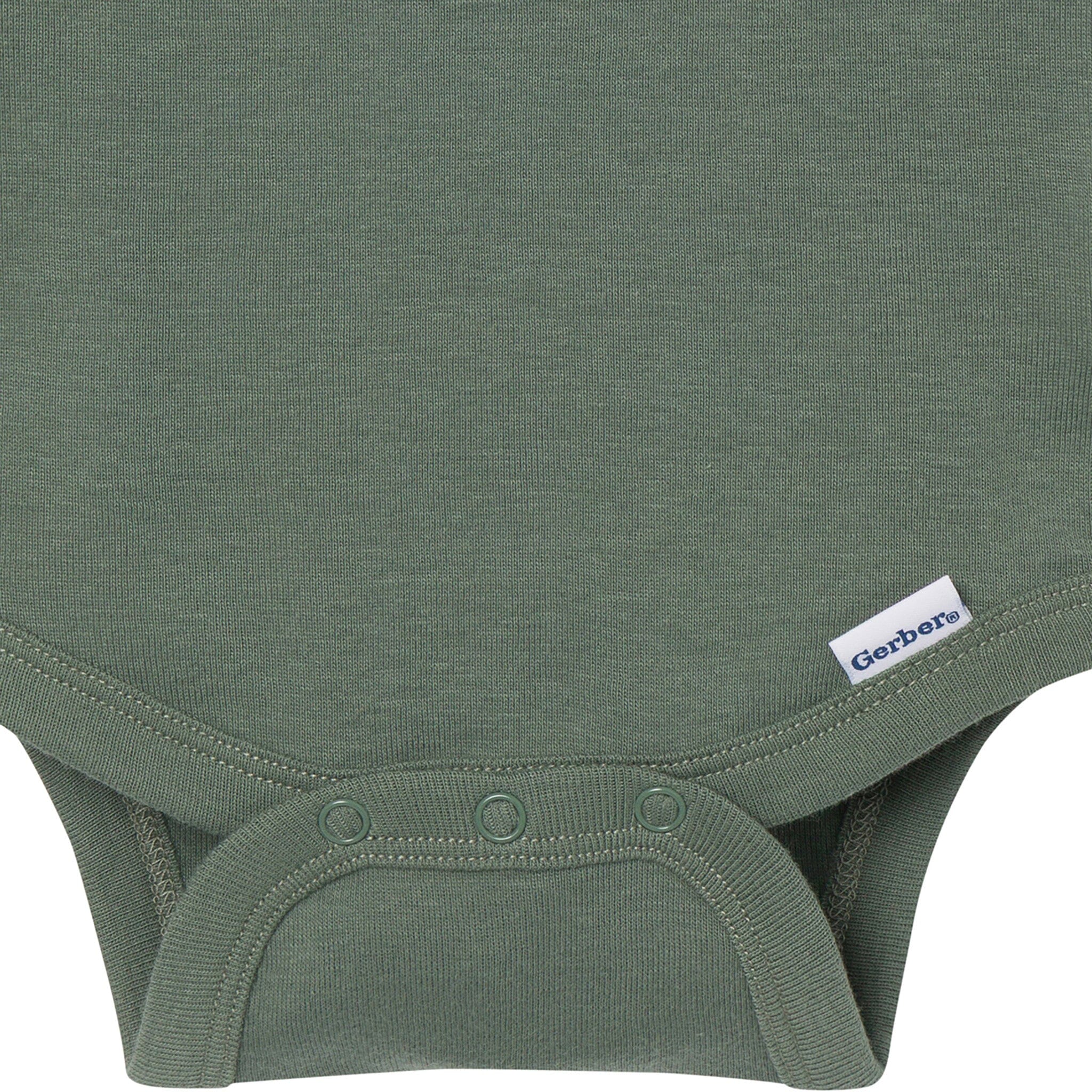 5-Pack Baby Boys Cozy Neutral Short Sleeve Bodysuits - Image 4
