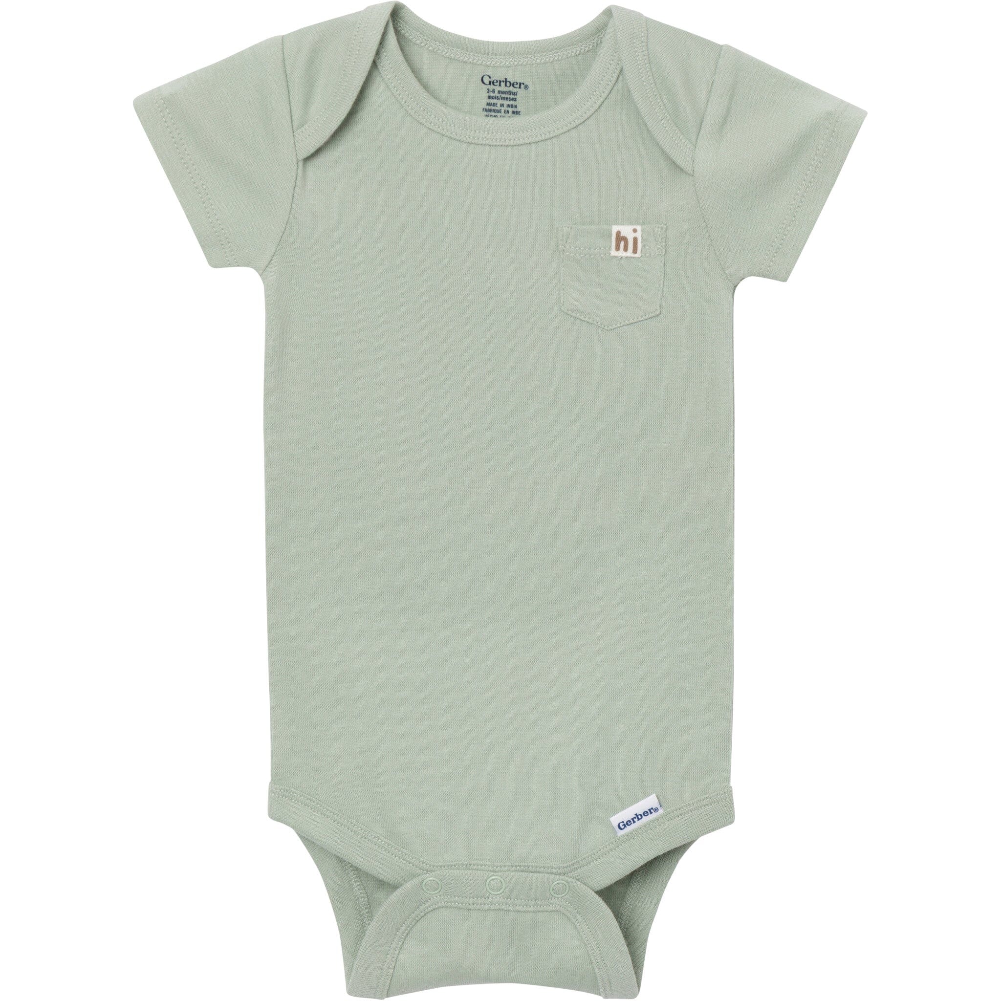 4-Pack Baby Neutral Fruit Picking Short Sleeve Bodysuits - Image 5