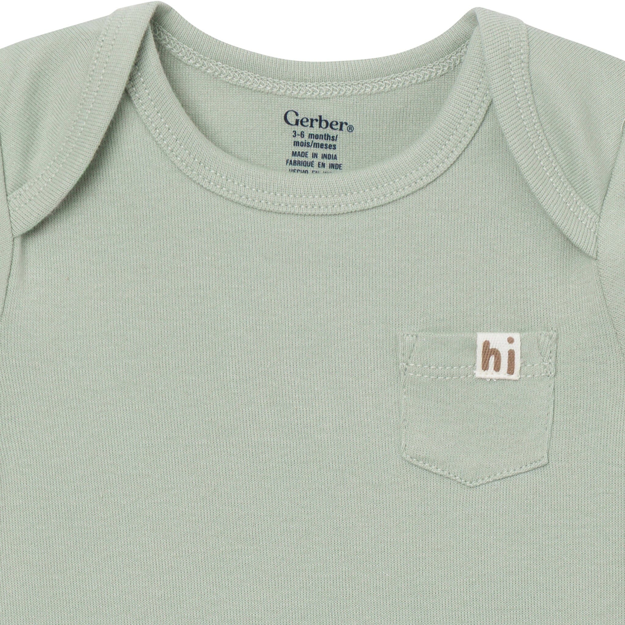 4-Pack Baby Neutral Fruit Picking Short Sleeve Bodysuits - Image 6