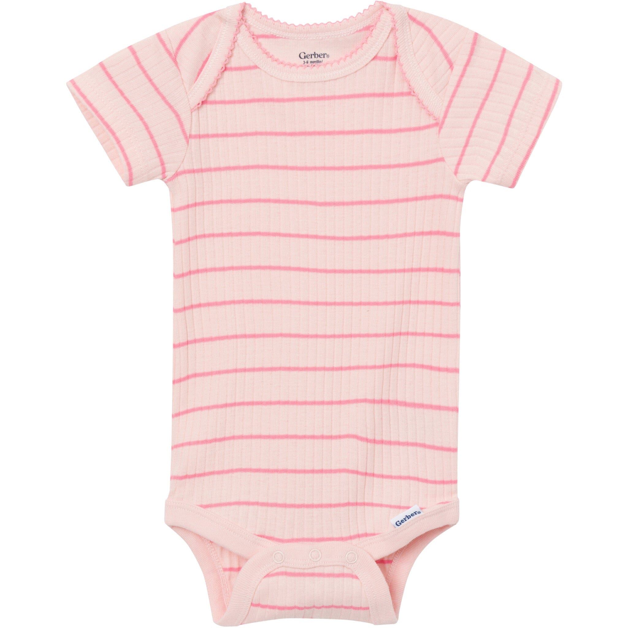 4-Pack Baby Girls Ladybug Pink Short Sleeve Bodysuits - Image 7