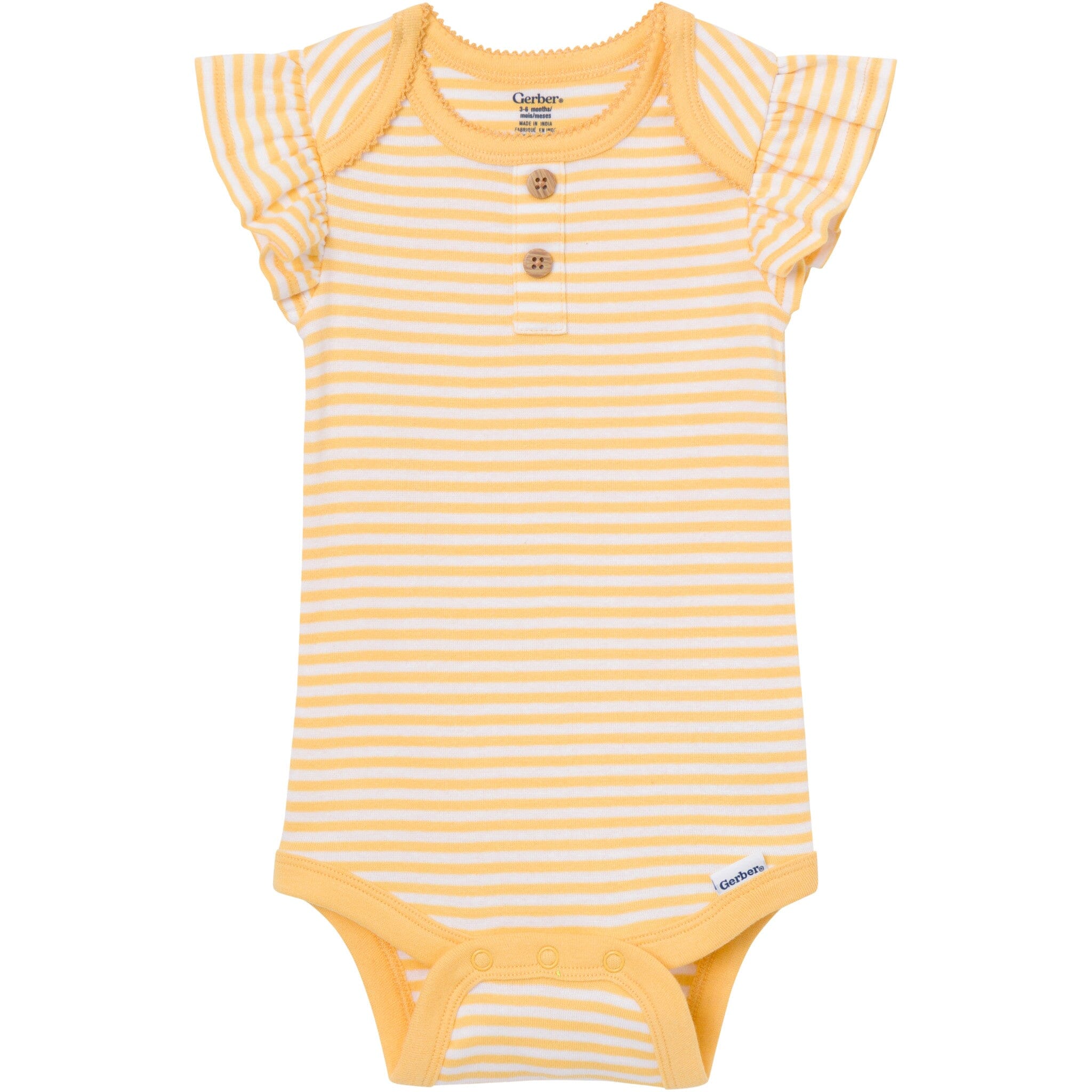 4-Pack Baby Girls Bee Flower Garden Short Sleeve Bodysuits - Image 11