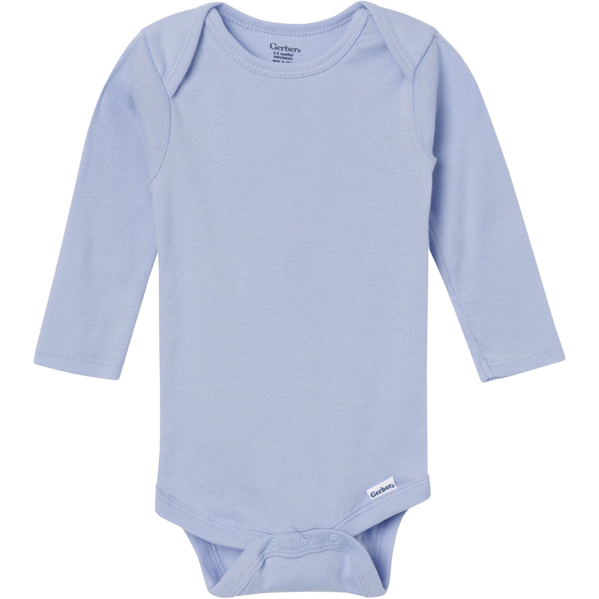 6-Pack Baby Boys Blue, Green, Brown and Yellow Long Sleeve Bodysuits - Image 10