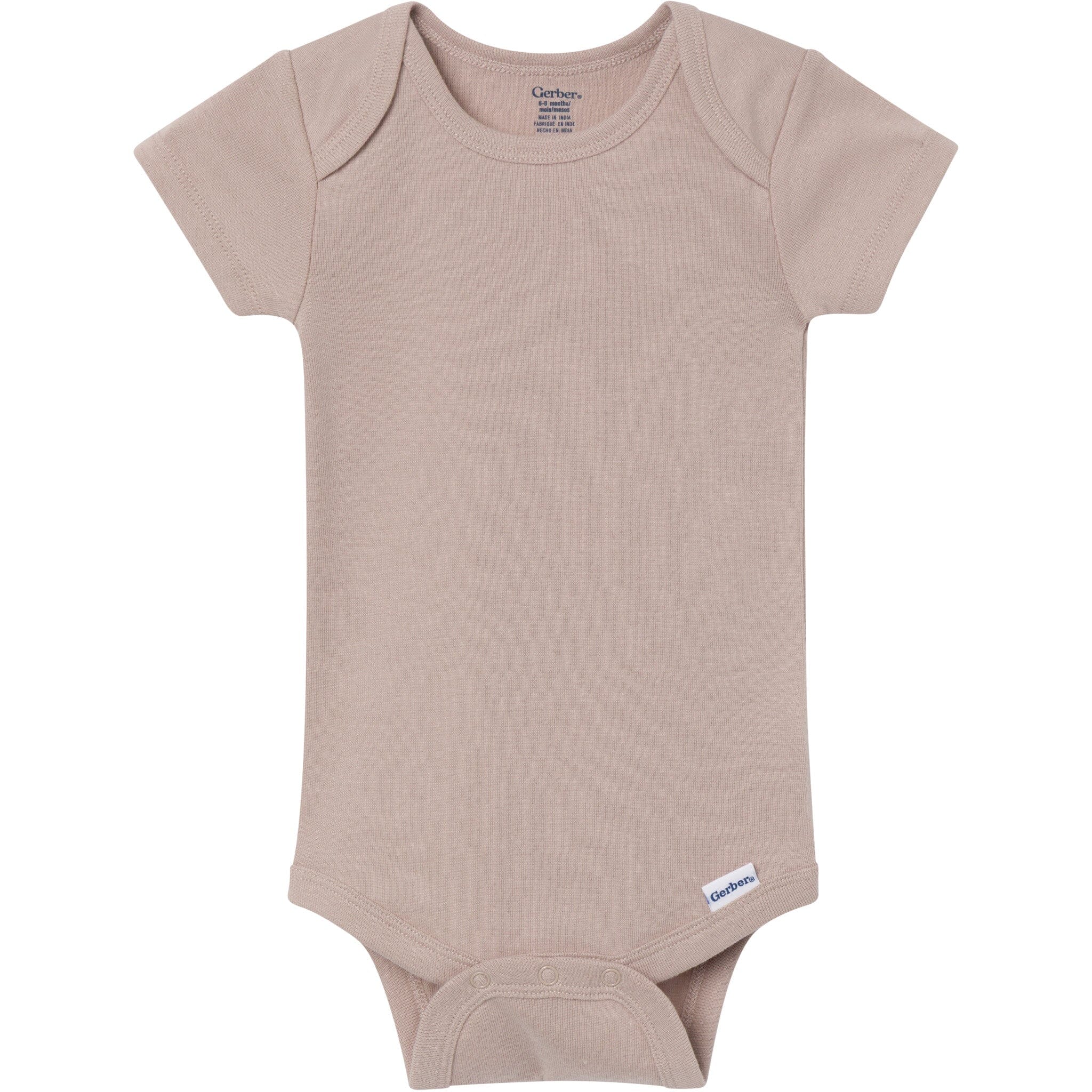 8-Pack Baby Neutral Neutral Tones Short Sleeve Bodysuits - Image 10