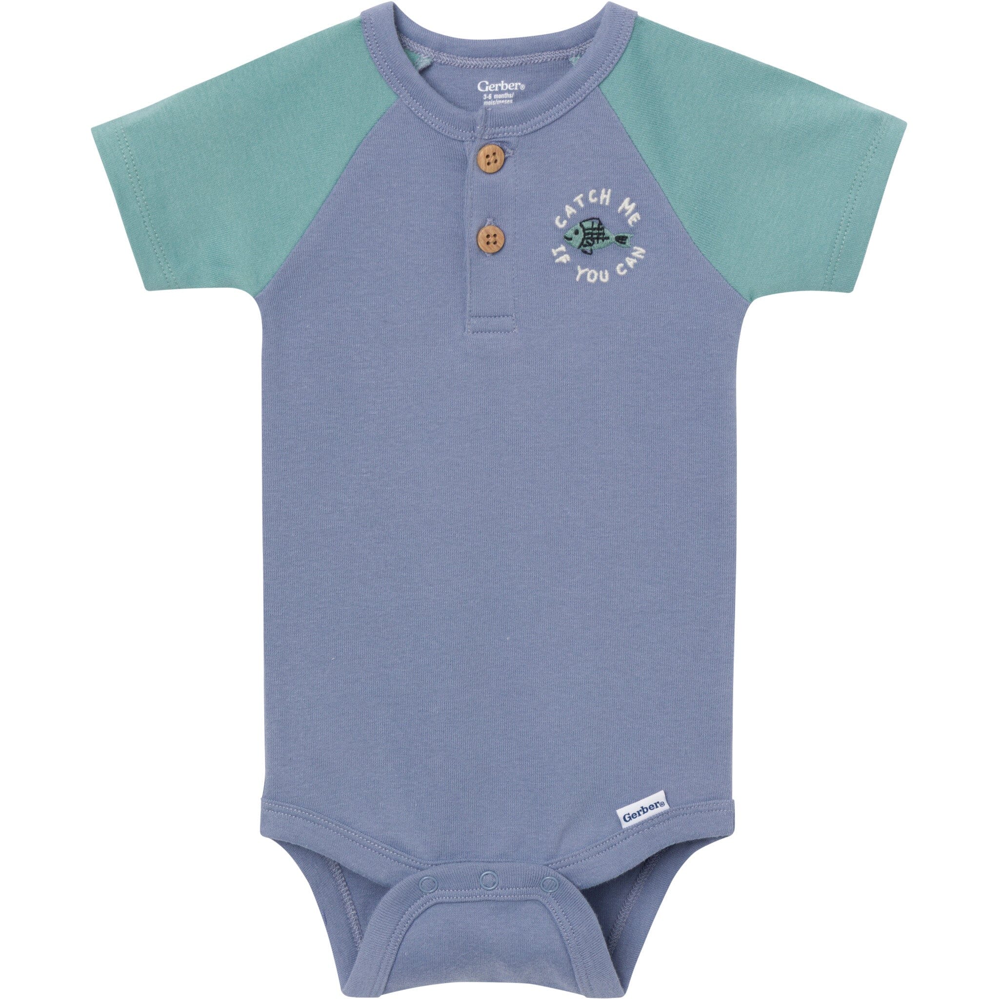 4-Pack Baby Boys Catch Me Fishing Short Sleeve Bodysuits - Image 2