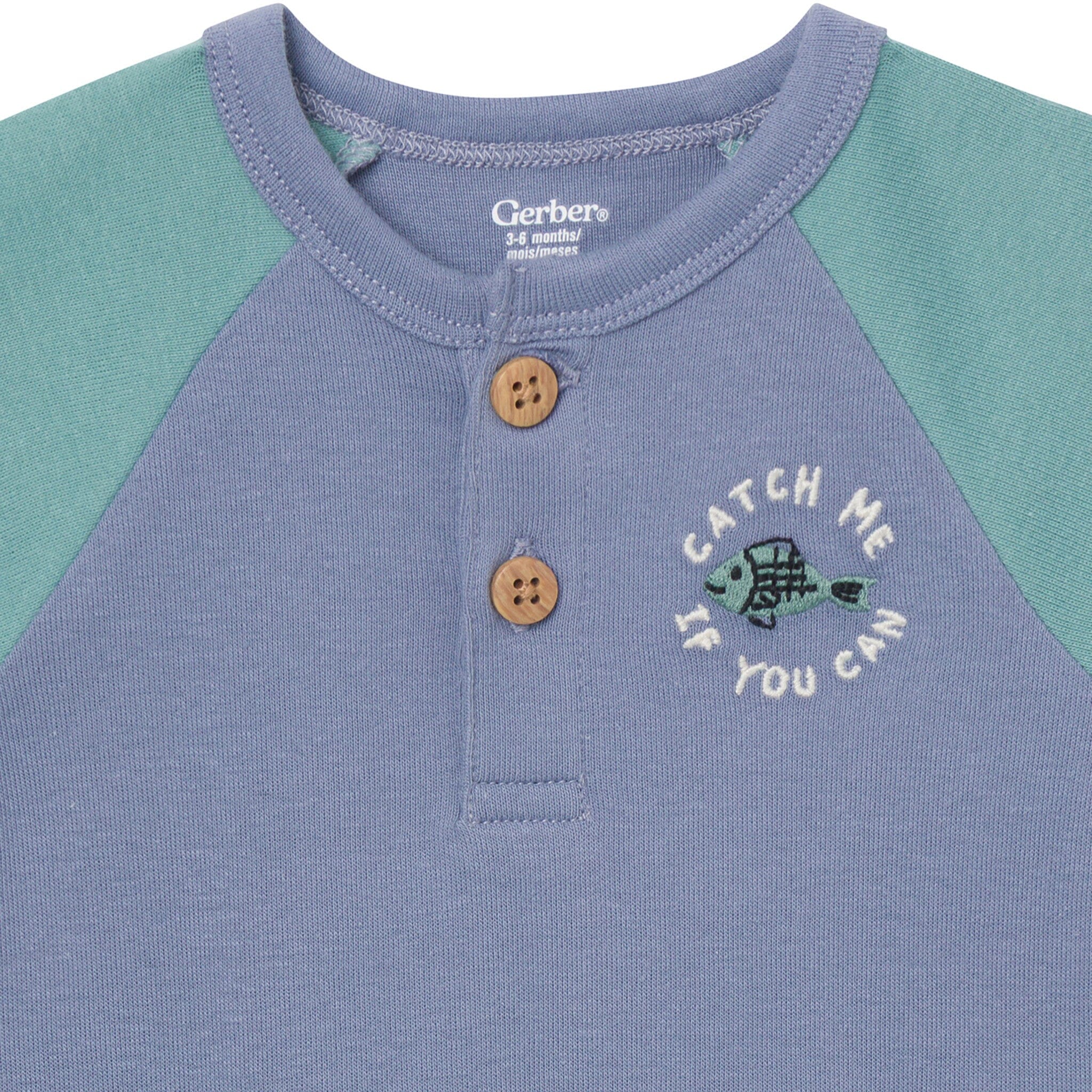 4-Pack Baby Boys Catch Me Fishing Short Sleeve Bodysuits - Image 3