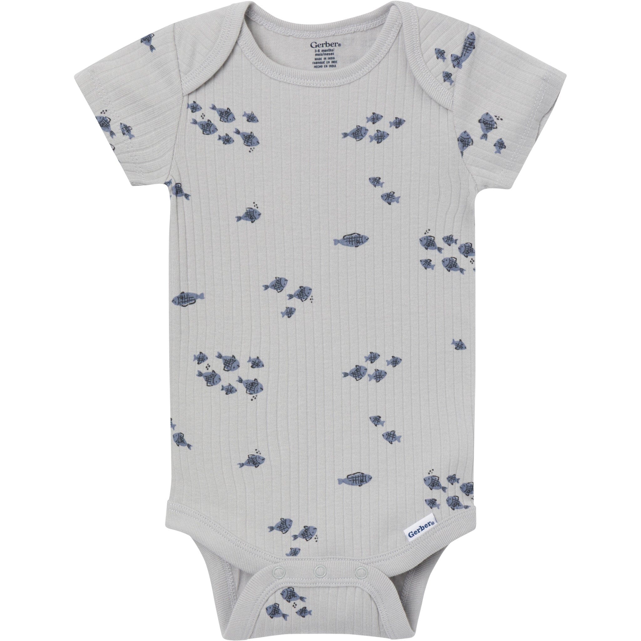4-Pack Baby Boys Catch Me Fishing Short Sleeve Bodysuits - Image 7
