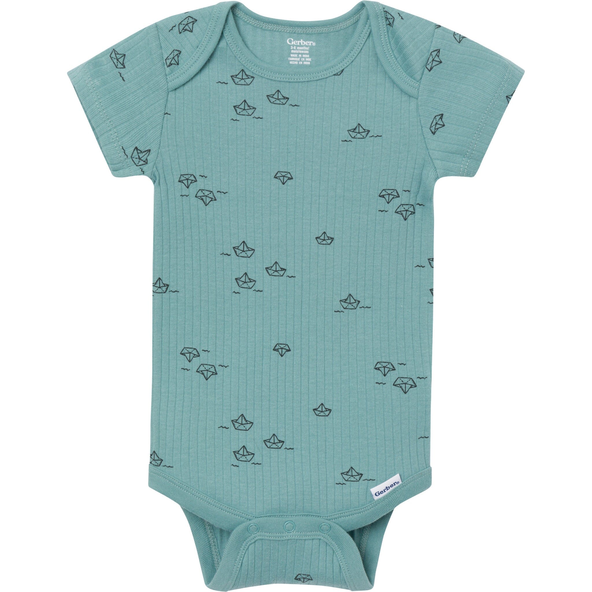 4-Pack Baby Boys Catch Me Fishing Short Sleeve Bodysuits - Image 8