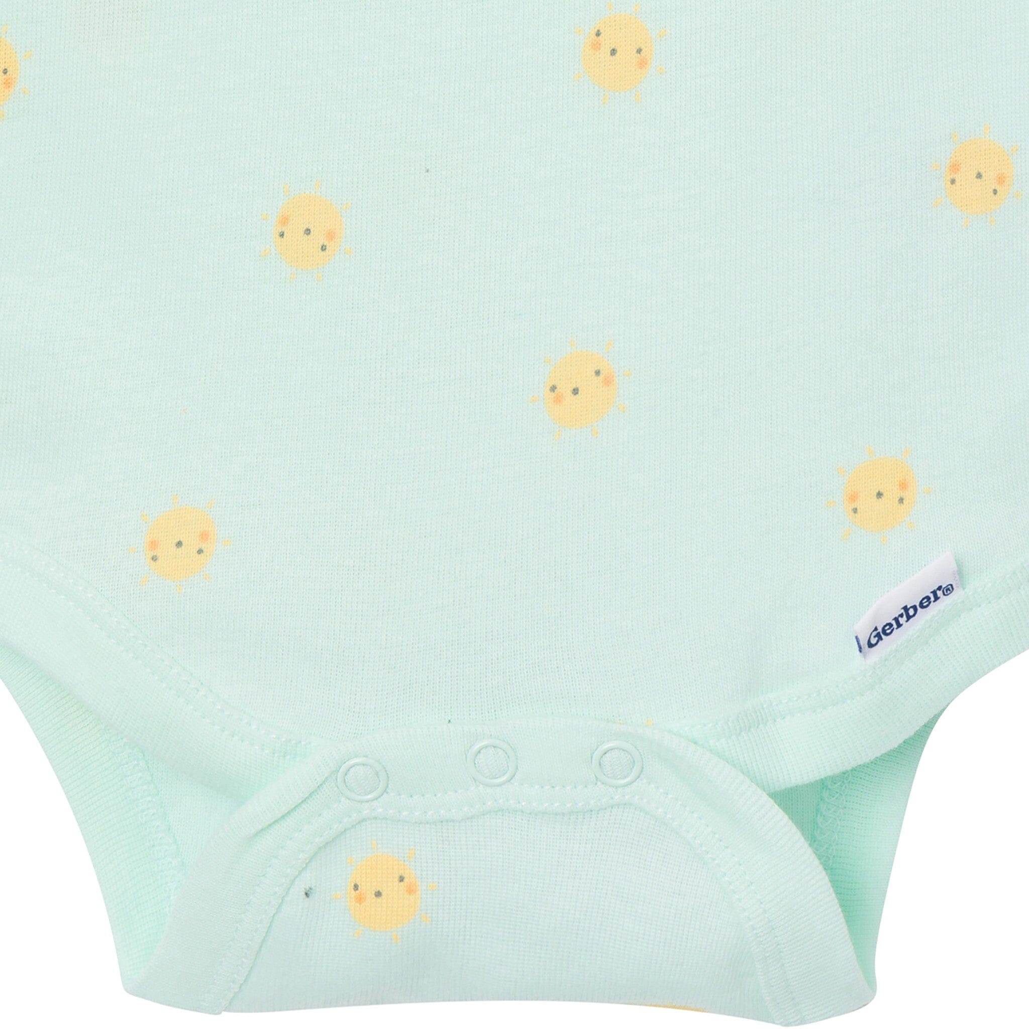 5-Pack Baby Neutral Yellow Sunshine Sleeveless Bodysuits - Image 8