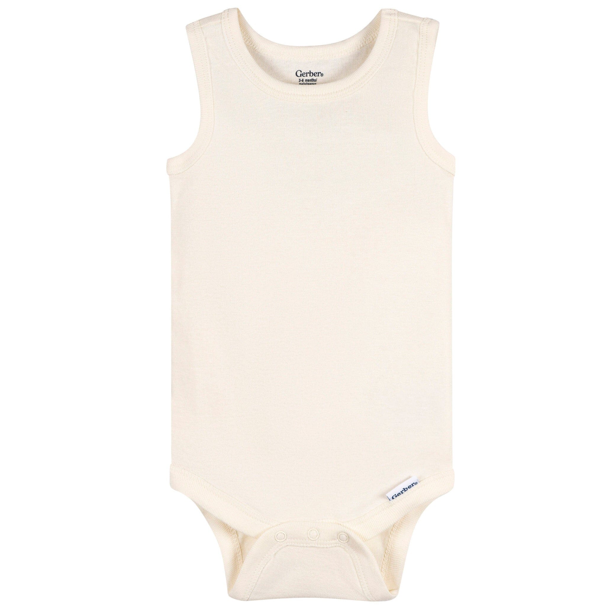 5-Pack Baby Neutral Earthy Neutrals Sleeveless Bodysuits - Image 6