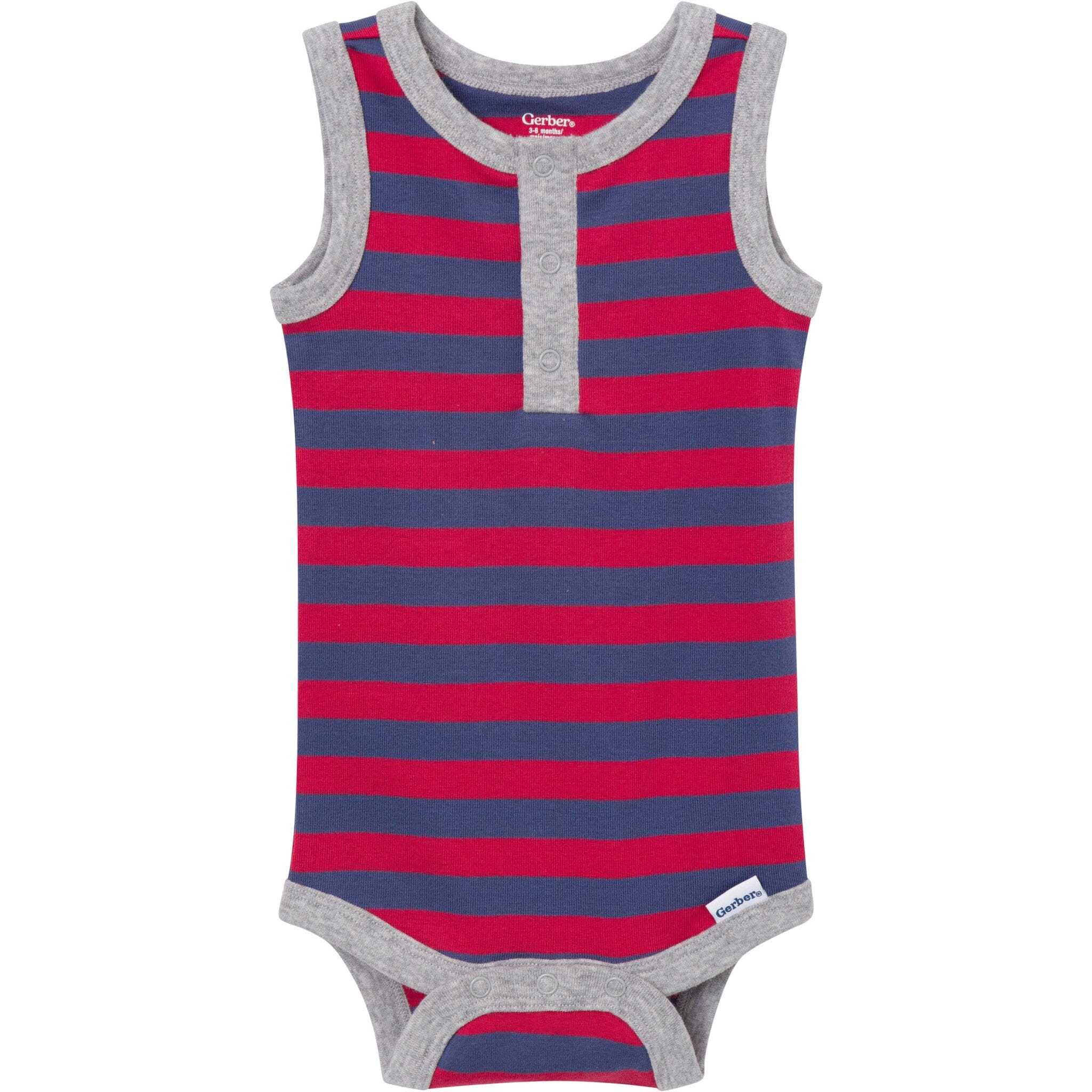4-Pack Baby Boys Stars & Stripes Sleeveless Bodysuits - Image 2