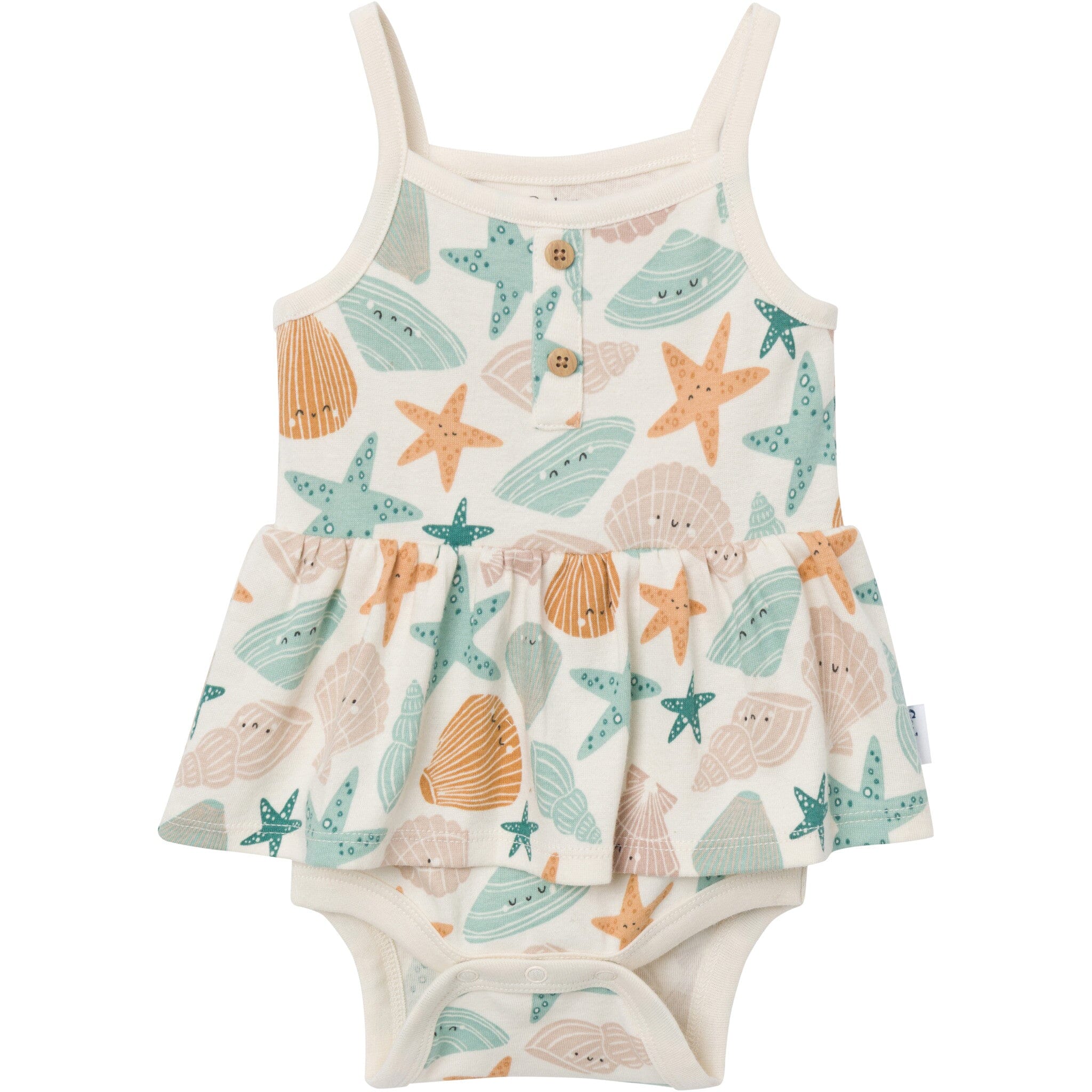 4-Pack Baby Girls Shells Sleeveless Bodysuits - Image 2
