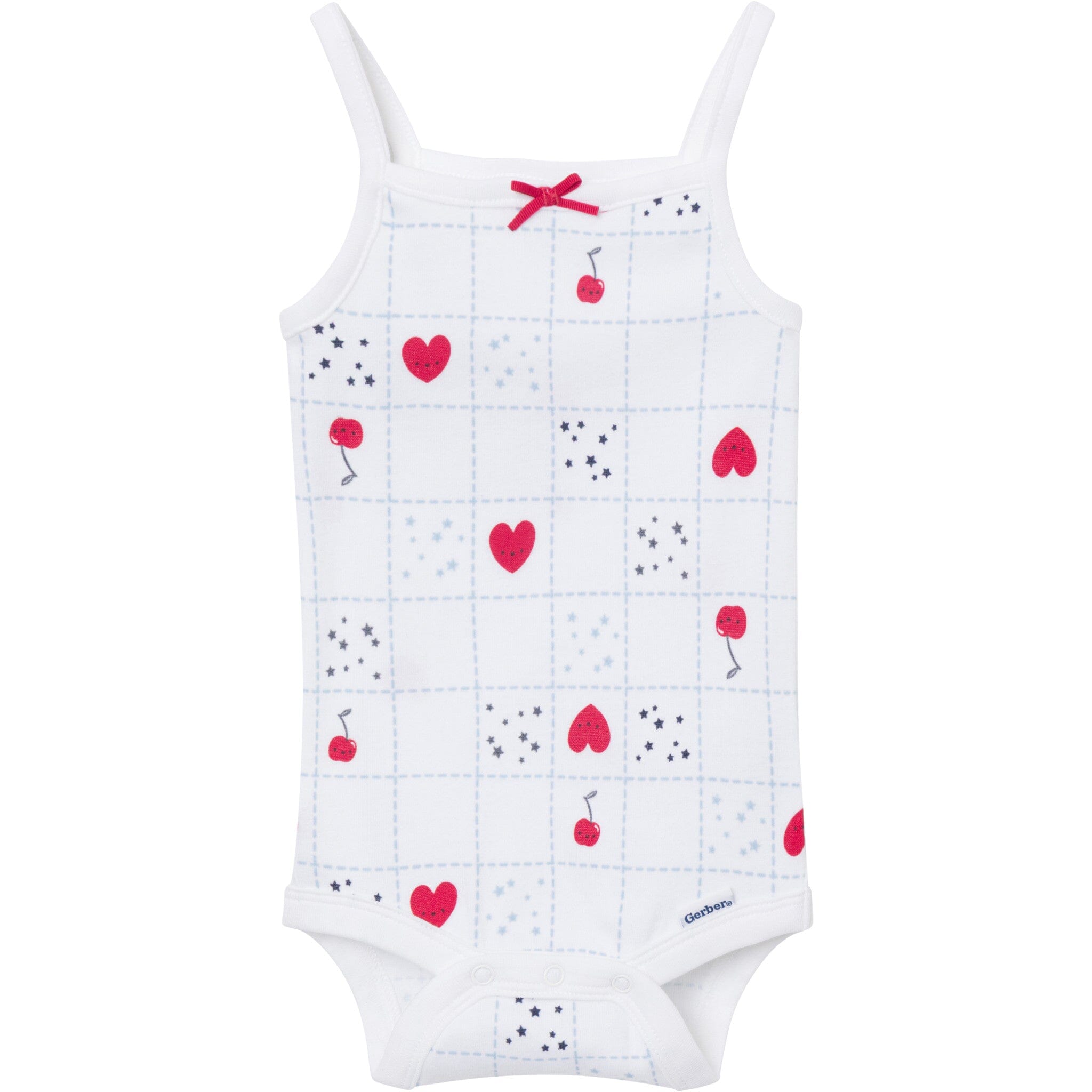 4-Pack Baby Girls Americana Sleeveless Bodysuits - Image 6