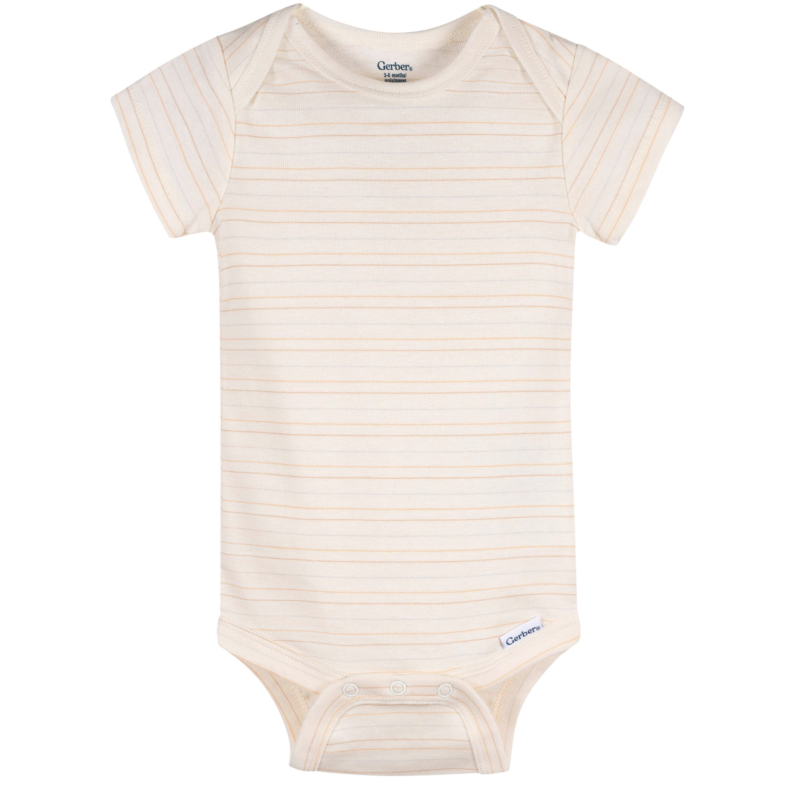 4-Pack Baby Neutral Safari Smiles Onesies® Bodysuits and Sleep 'N Play - Image 4