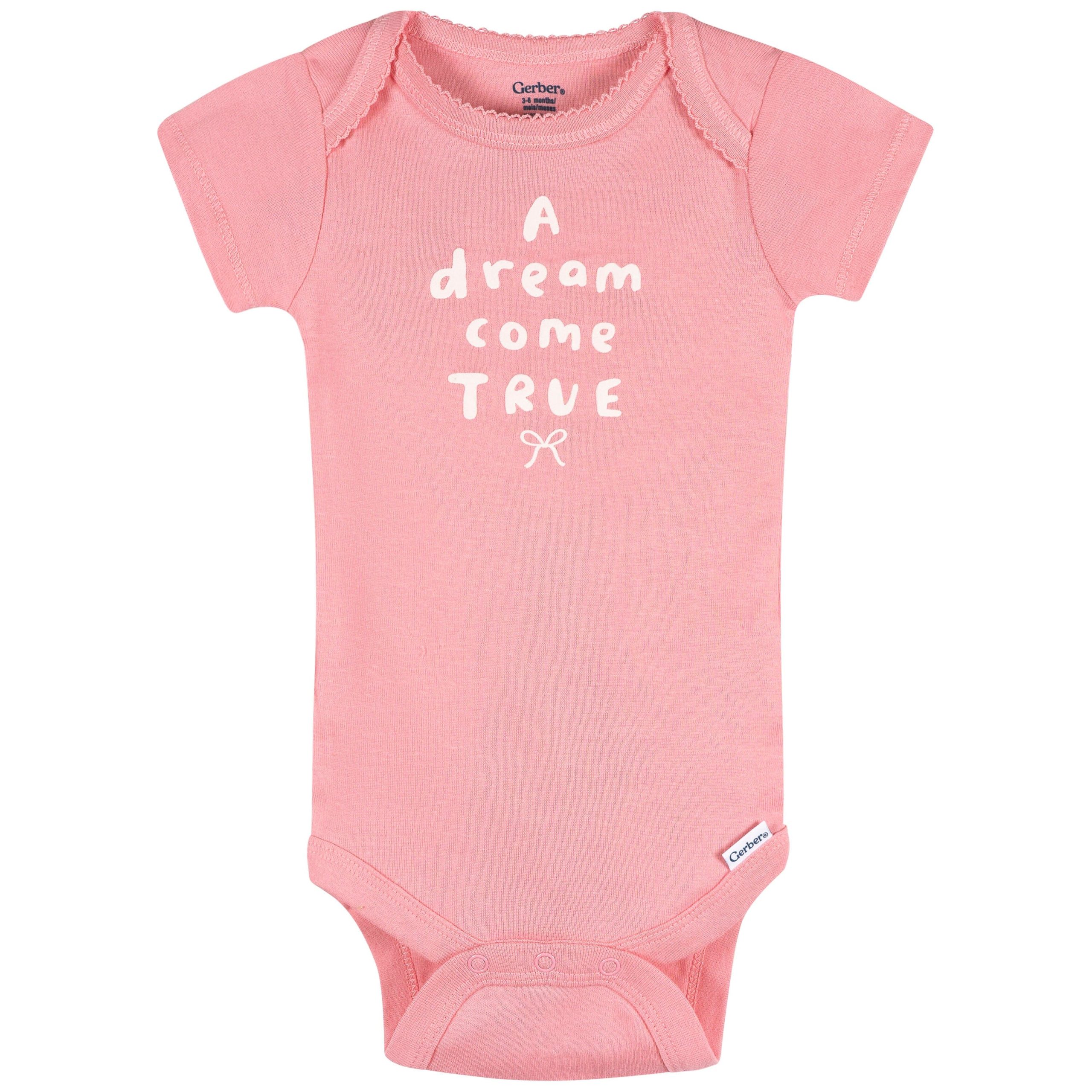 4-Pack Baby Girls Hearts & Dreams Onesies® Bodysuits and Sleep 'N Play - Image 3