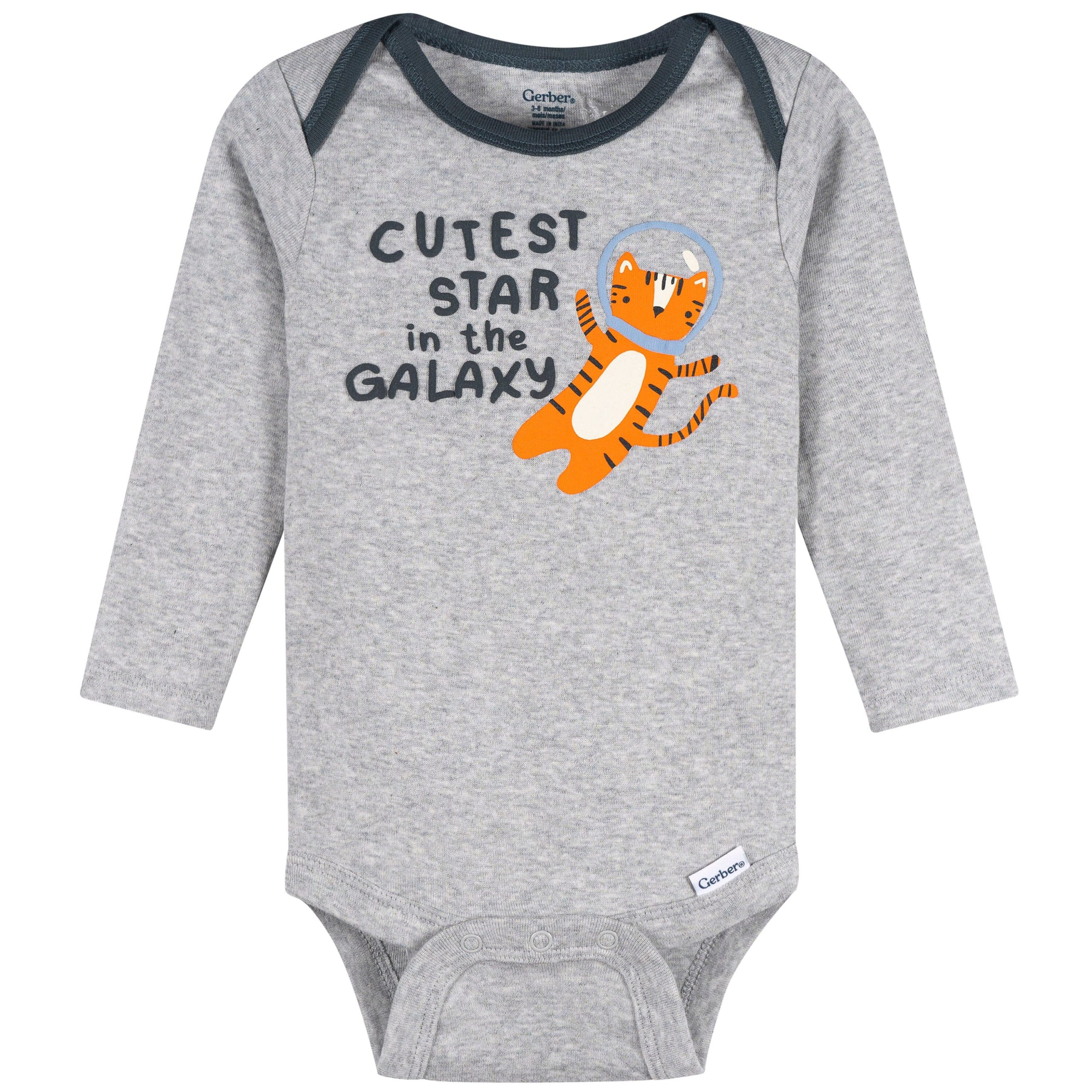 4-Pack Baby Boys Space Animals Long Sleeve Onesies® Bodysuits and Sleep 'N Play - Image 3