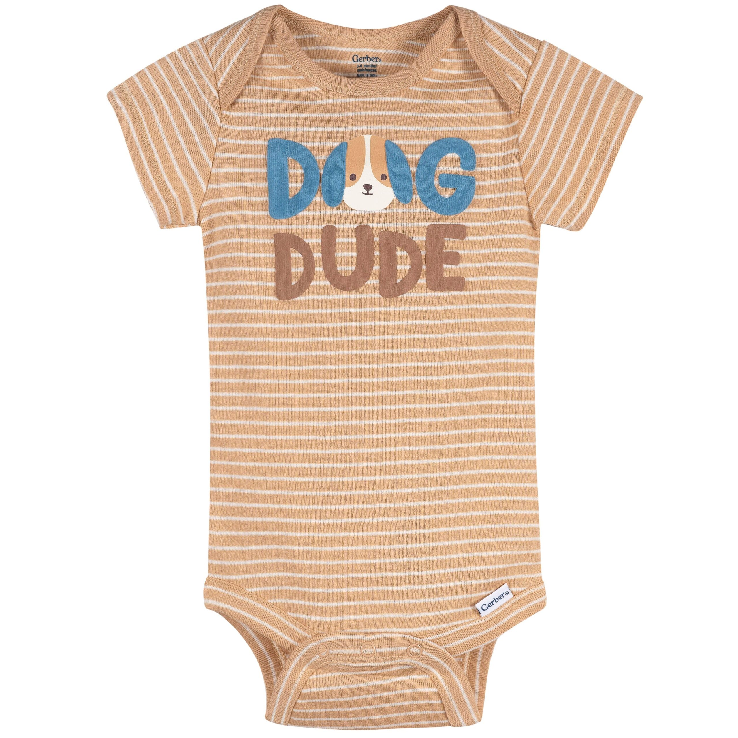 4-Pack Baby Boys Pampered Pups Onesies® Bodysuits and Sleep 'N Play - Image 3