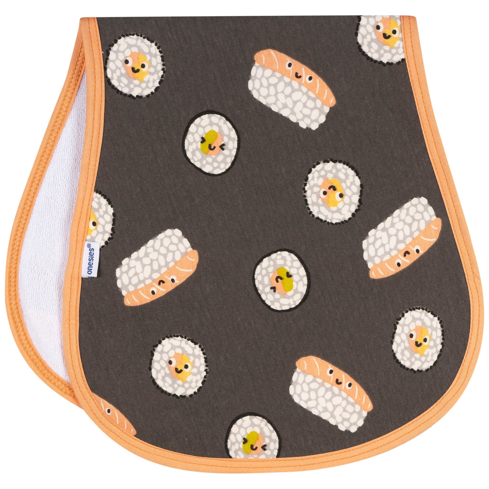 4-Pack Baby Neutral Sushi Burp Cloths - Image 3