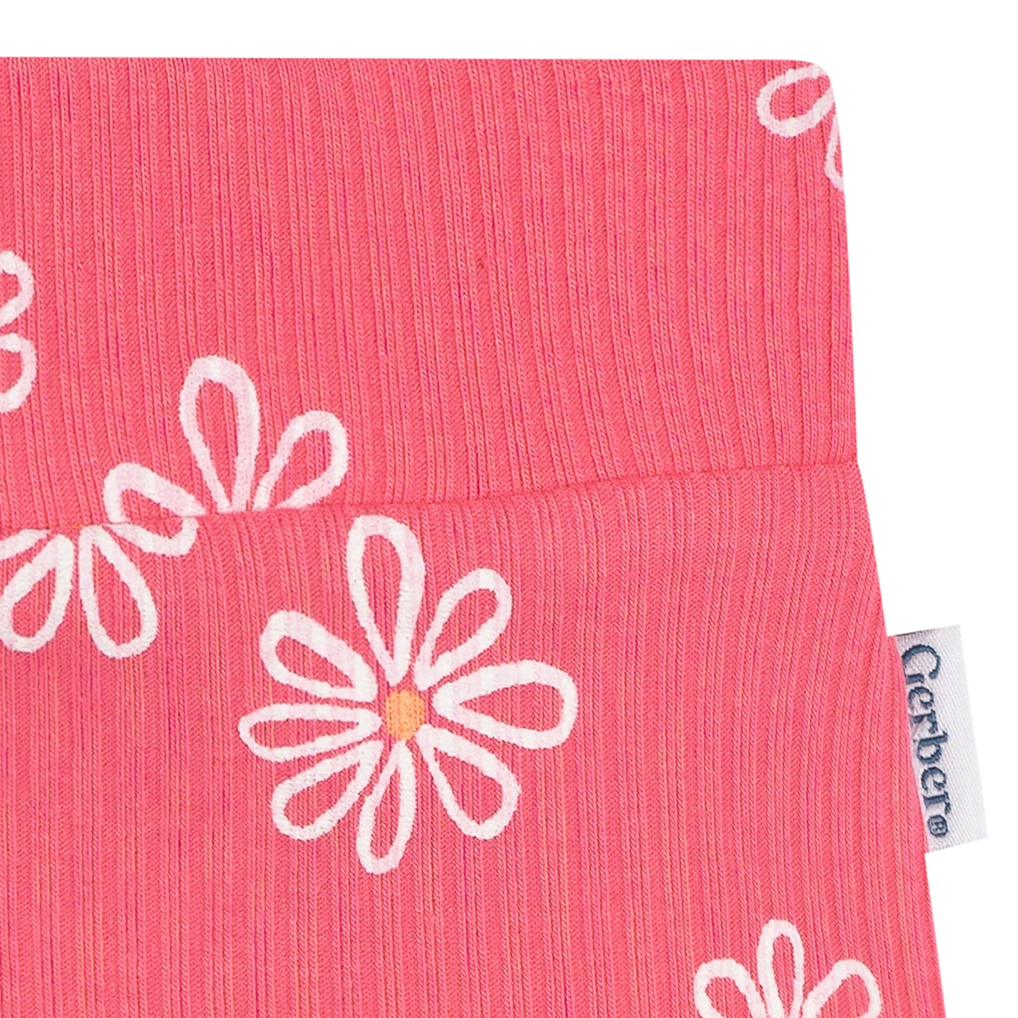 3-Pack Baby Girls Coral Floral Bubble Shorts - Image 3