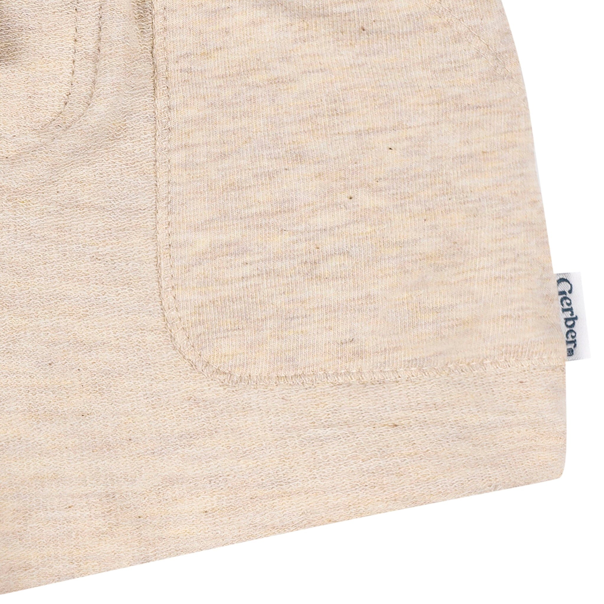 2-Pack Baby & Toddler Boys Green & Tan Knit Shorts - Image 8
