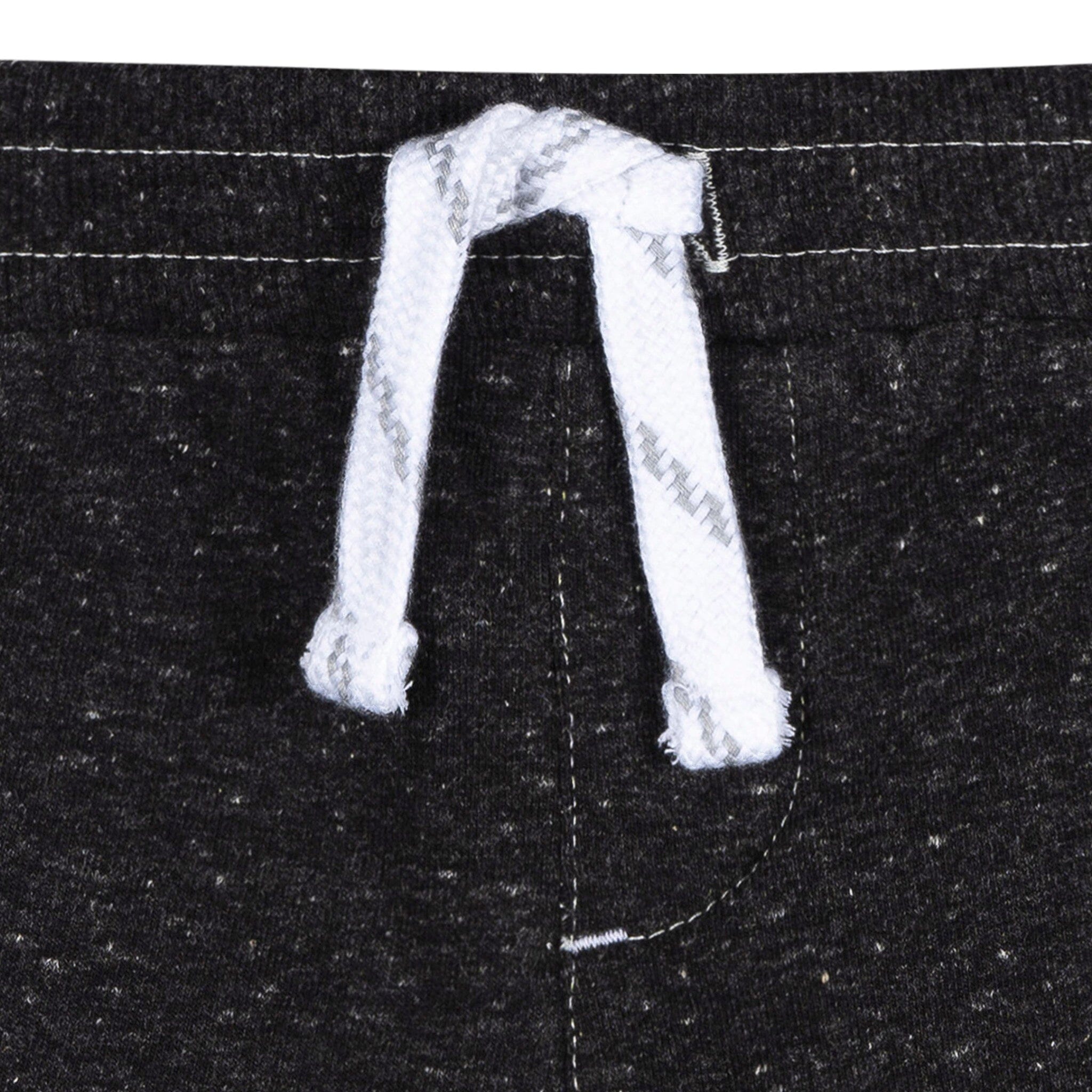 2-Pack Baby & Toddler Boys Grey Raw Edge Knit Shorts - Image 3