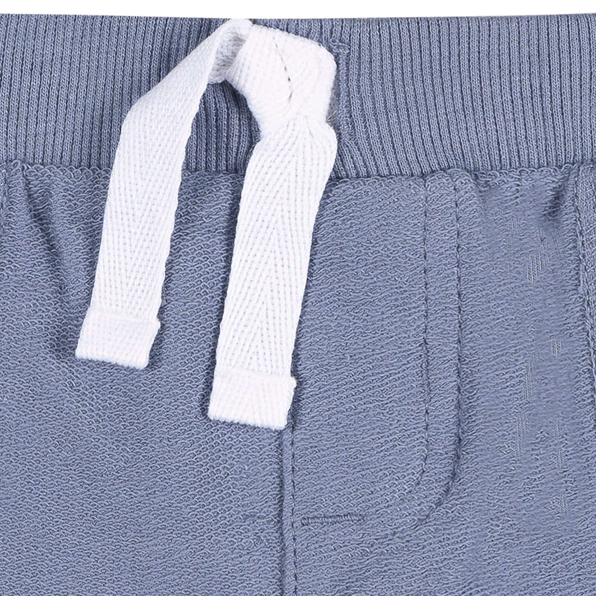 2-Pack Baby & Toddler Boys Blue & Grey Knit Shorts - Image 3