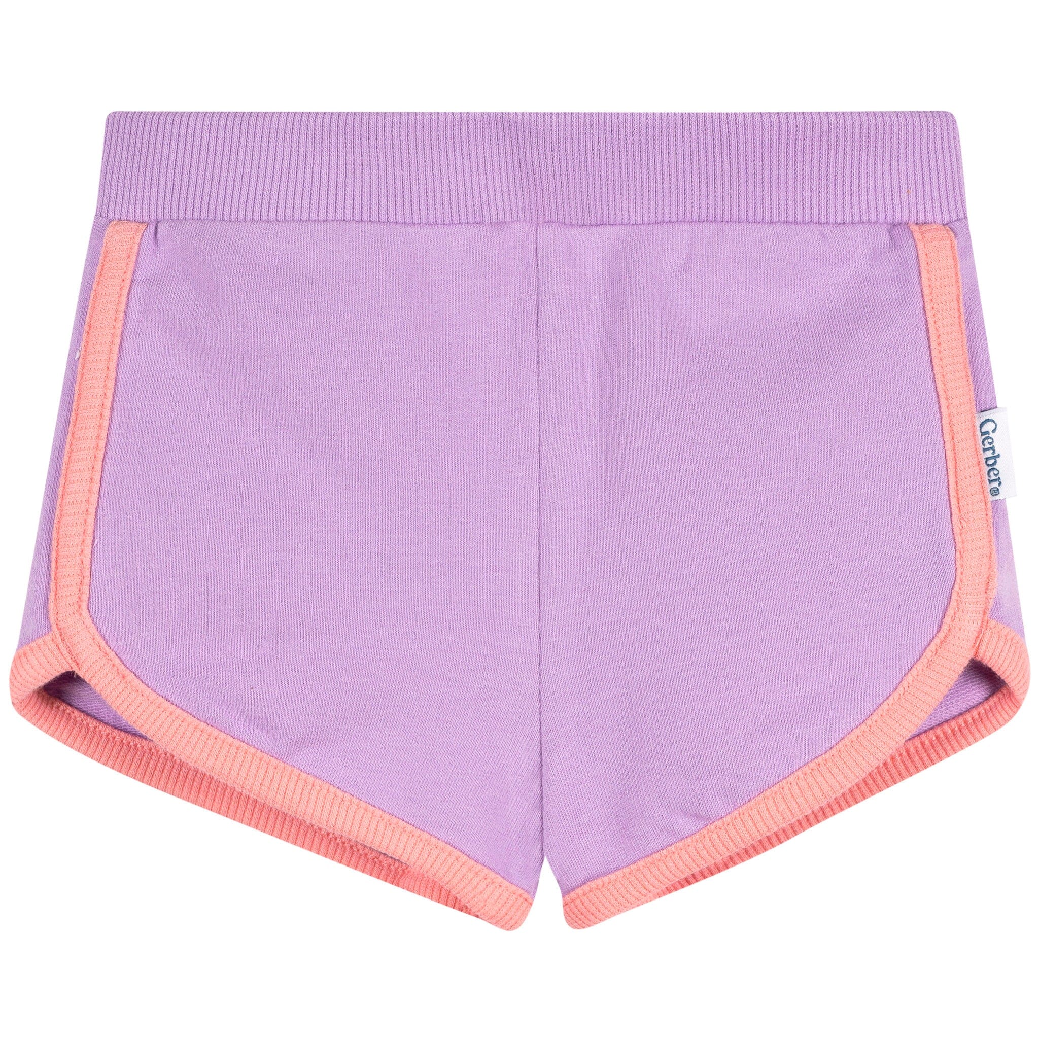 2-Pack Baby & Toddler Girls Aqua & Purple Knit Dolphin Shorts - Image 2