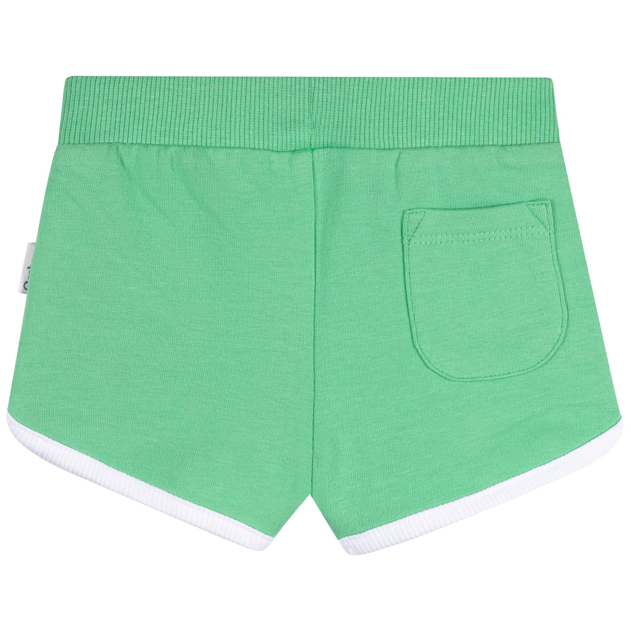 2-Pack Baby & Toddler Girls Green & Pink Knit Dolphin Shorts - Image 5