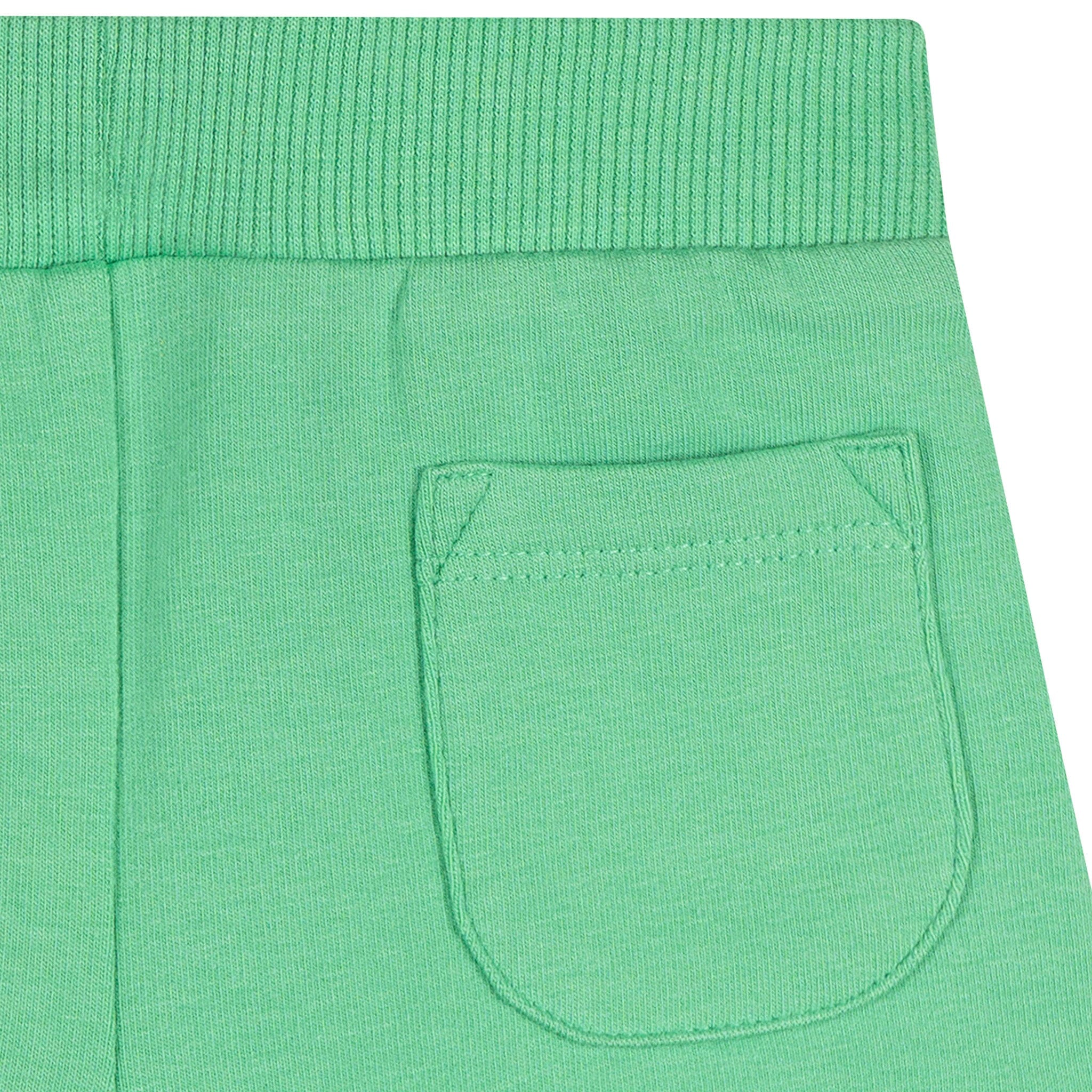 2-Pack Baby & Toddler Girls Green & Pink Knit Dolphin Shorts - Image 6