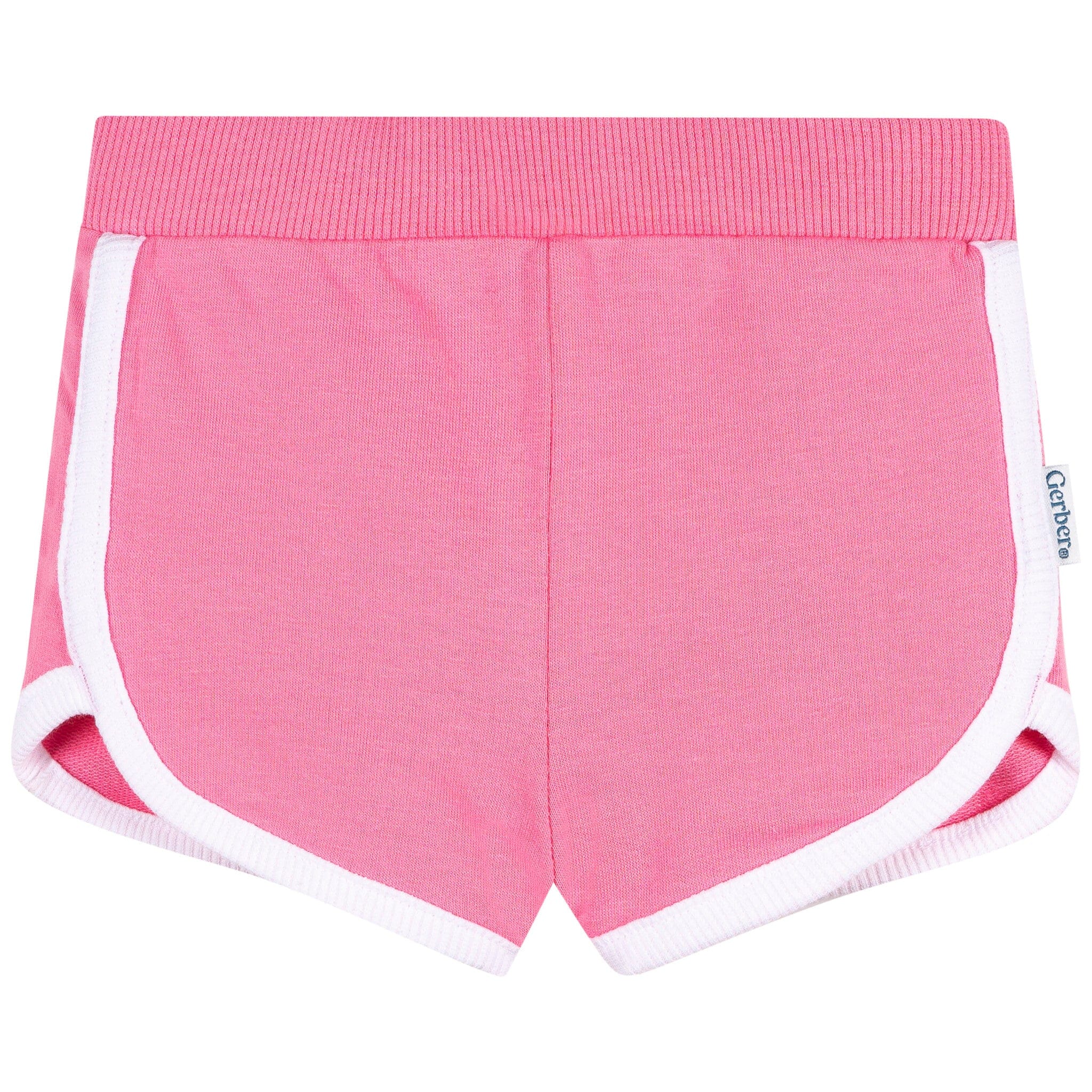 2-Pack Baby & Toddler Girls Green & Pink Knit Dolphin Shorts - Image 7
