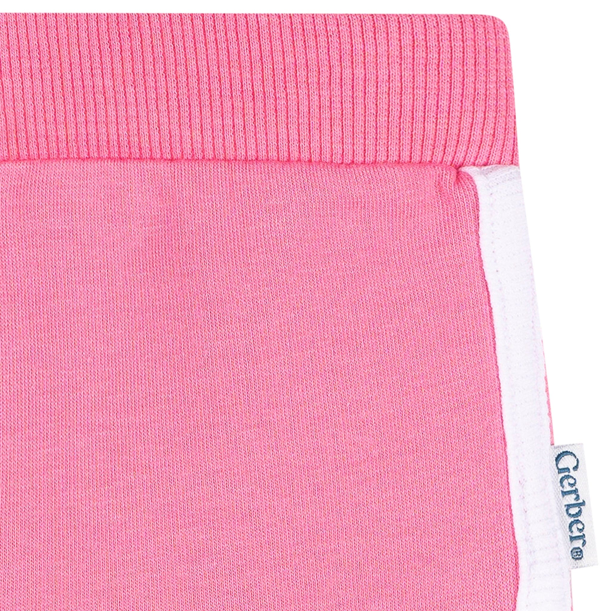 2-Pack Baby & Toddler Girls Green & Pink Knit Dolphin Shorts - Image 8