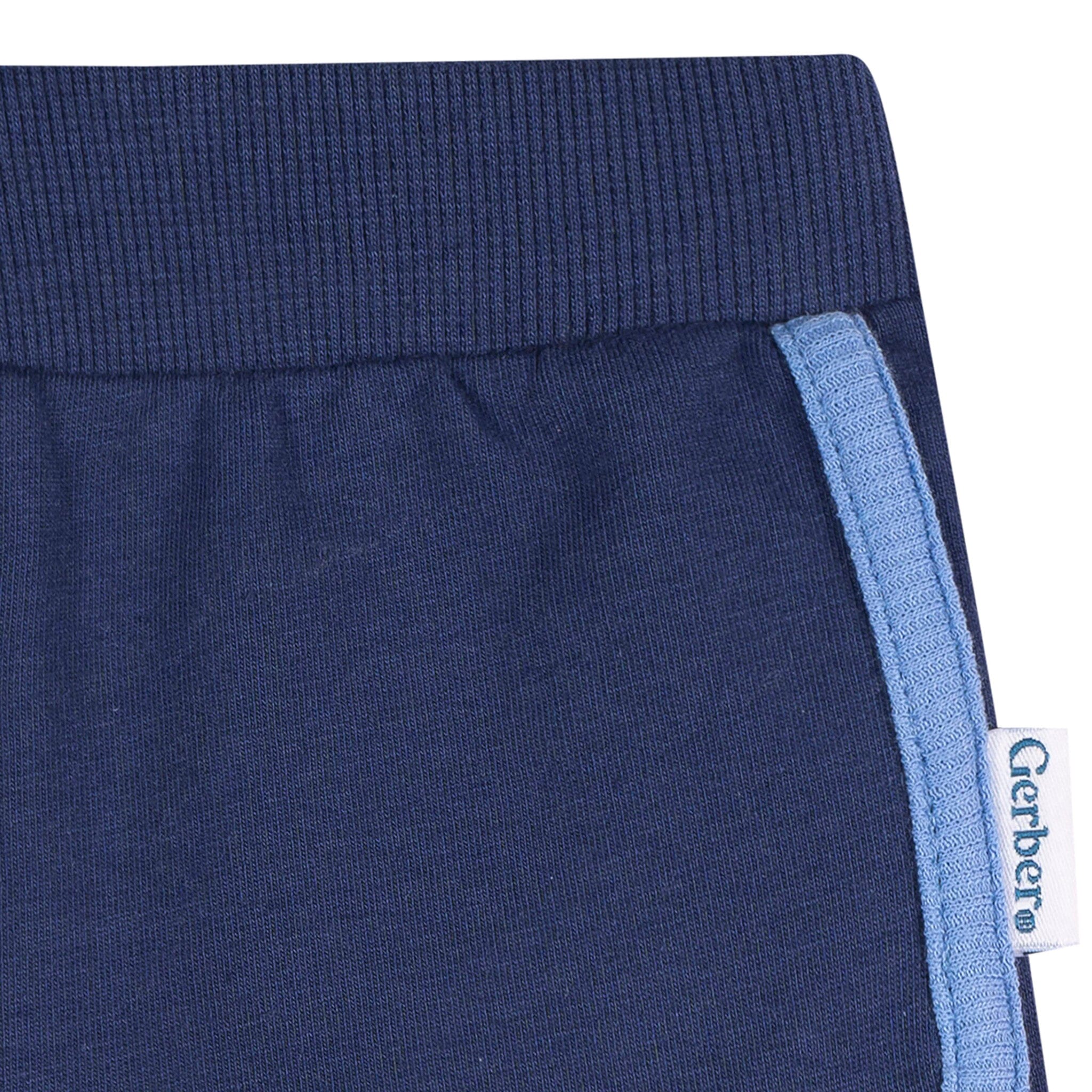 2-Pack Baby & Toddler Girls Pink & Blue Knit Dolphin Shorts - Image 4